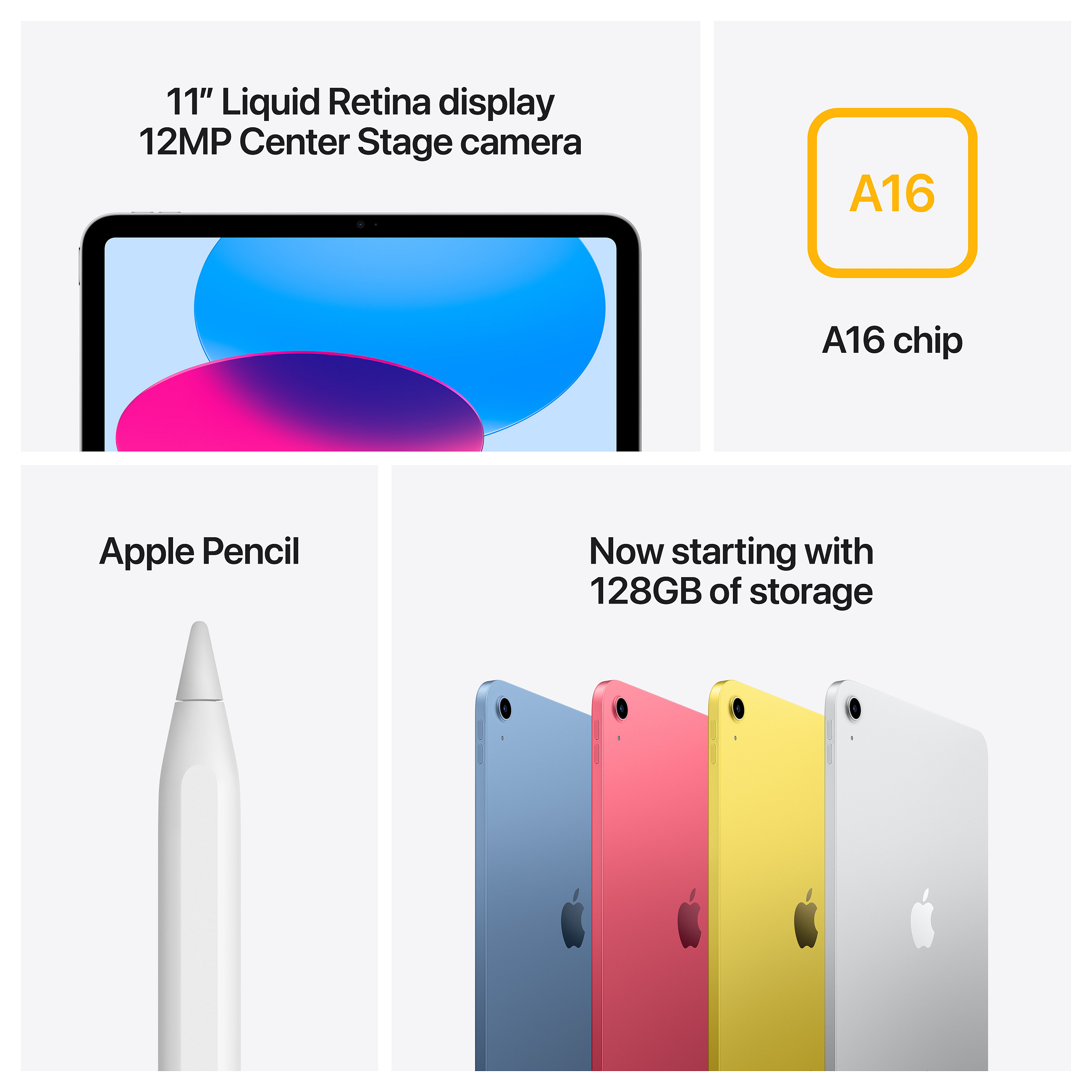 Tablet, Apple iPad 11 Wi-Fi 256GB (blau) 11.Gen 7