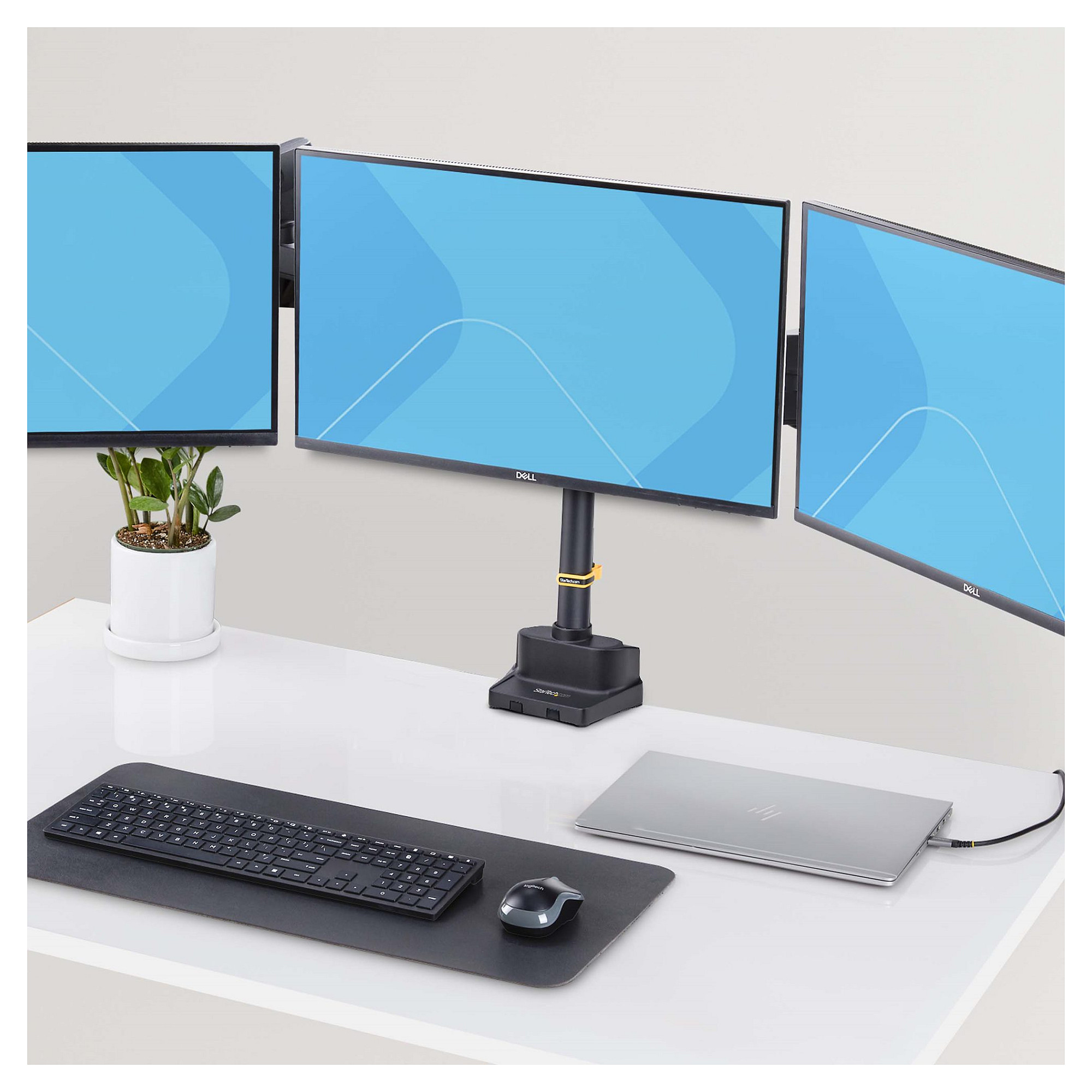 Mbajtëse për Monitor StarTech.com 3MP2AG-MONITOR-ARM , 3 Monitorë , 27" , 7kg për monitor , VESA 75x75 & 100x100 - Zezë 10
