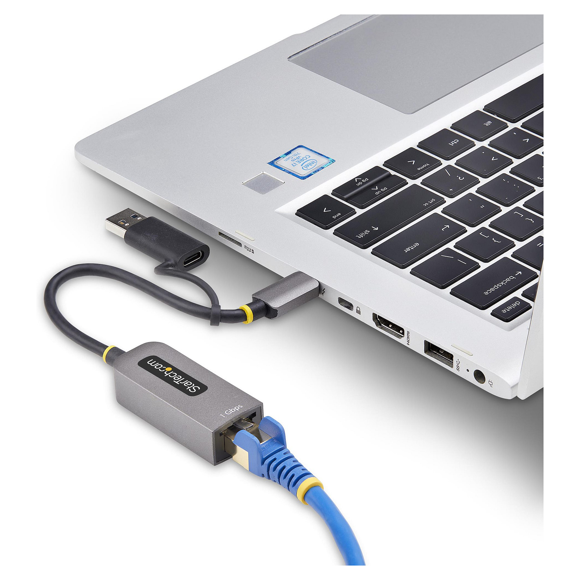 Adapter Rrjeti StarTech C21GA-USB-ETHERNET, USB-C/USB-A, Gigabit Ethernet, RJ45 - Gri 8