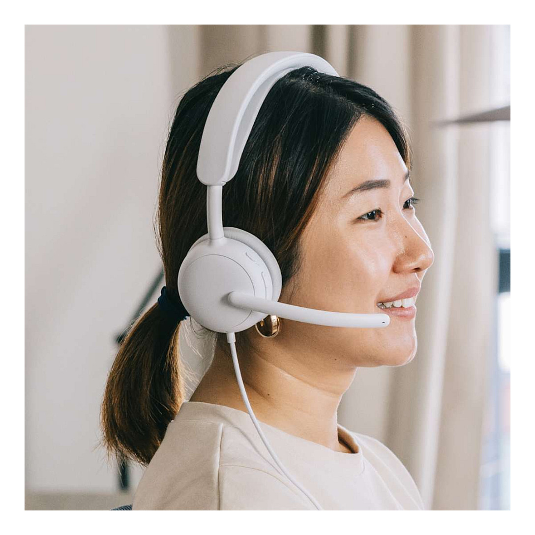 Kufje me kabllo Logitech Zone Wired 2 / USB-C & USB-A / ANC - Off-white 3