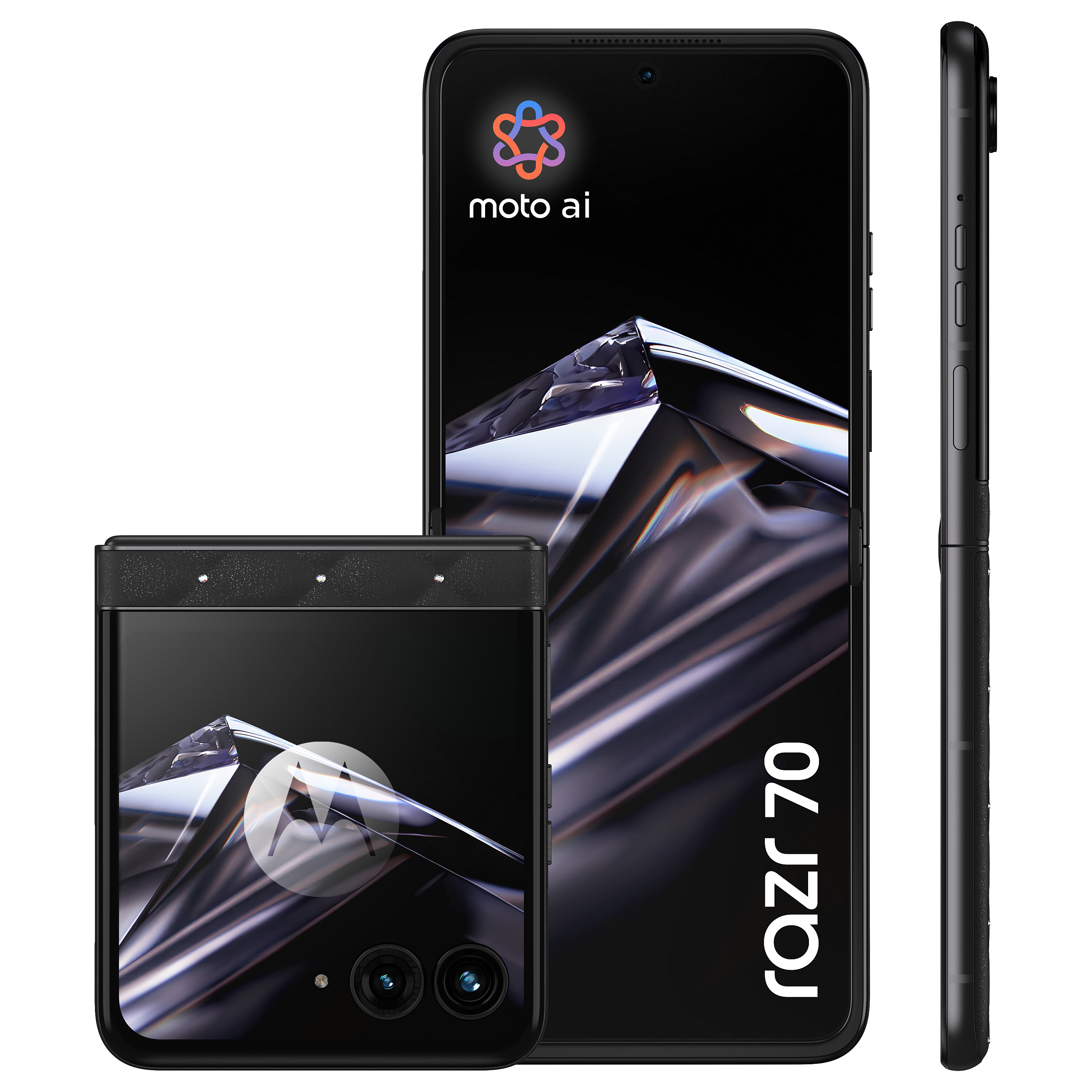 Telefon i Mençur Motorola razr 70 / 6.9" LTPO Extreme AMOLED / 120 Hz / Dimensity 7450X / 8 GB RAM / 256 GB / 5G / 50 MP OIS / Android 16 / 4800 mAh - Zezë 3
