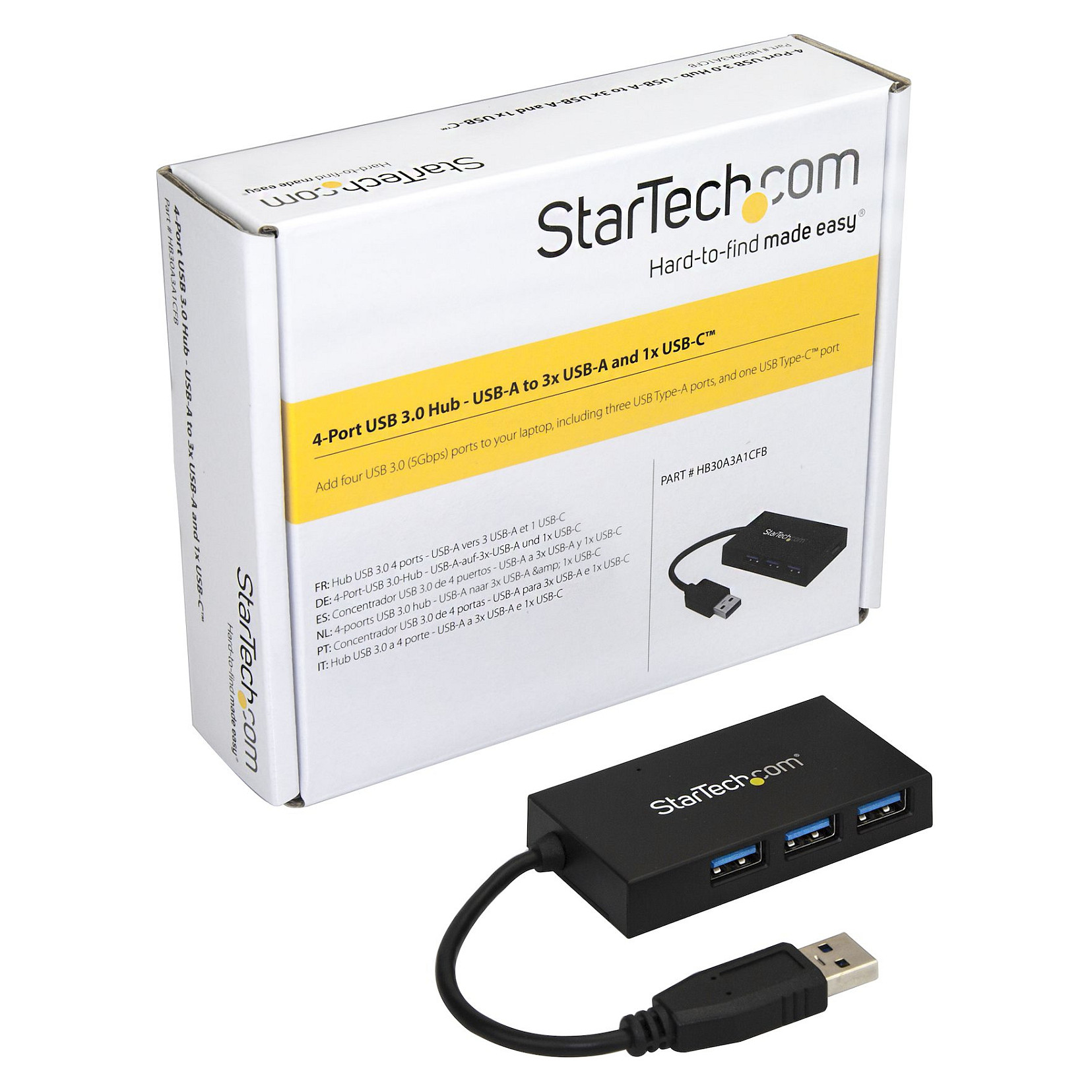 Hub StarTech HB30A3A1CFB / 3x USB-A + 1x USB-C / 5Gbps / USB-A Host – Zezë 6