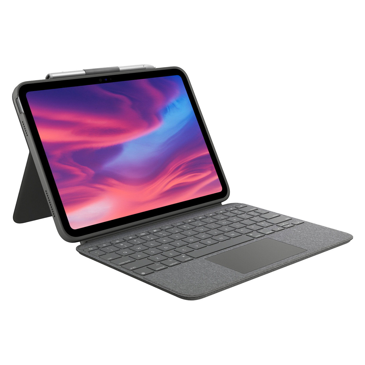 Tastierë për Tablet Logitech Combo Touch / iPad 10th Gen + A16 / QWERTY (IT) / Trackpad / Smart Connector / 16 Nivele Ndriçimi – Gri 7