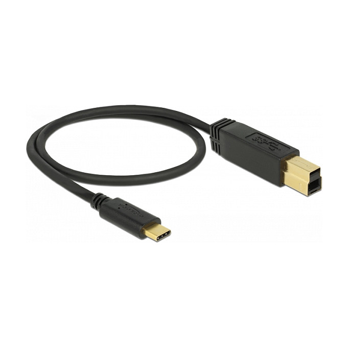 Kabllo USB DeLOCK 81516, USB 2.0 Micro-B Mashkull në A Femër EASY-USB, 0.2m - Zezë 6