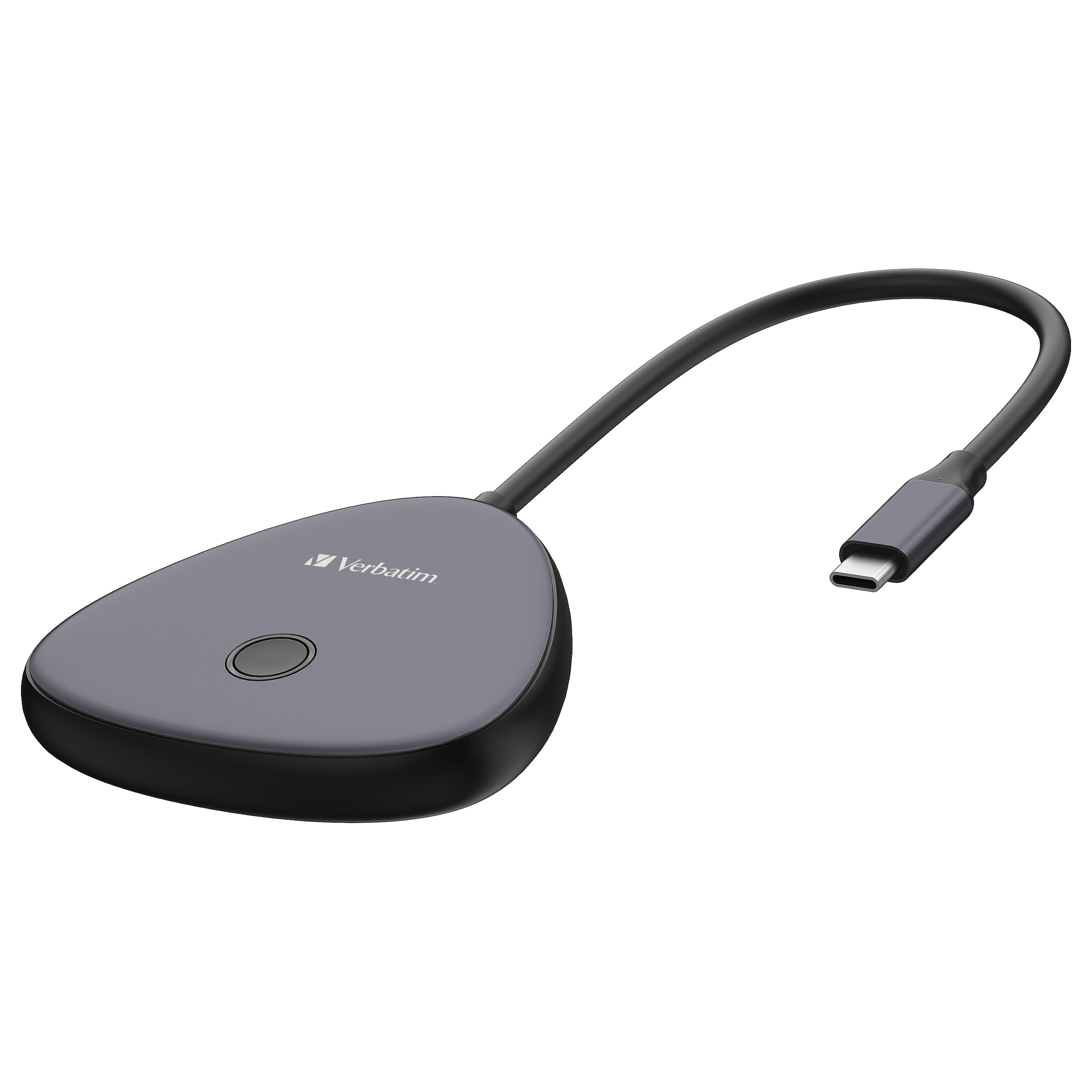 Hub USB Verbatim 49142 / USB-C / 3x USB-A / HDMI 4K / RJ45 Gigabit / SD + MicroSD / USB-C PD / 0.15 m - Zezë/Argjend 9