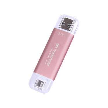 SSD e Jashtme TRANSCEND ESD310P 2TB External SSD USB 10Gbps Type C/A Pink thumbnail 2