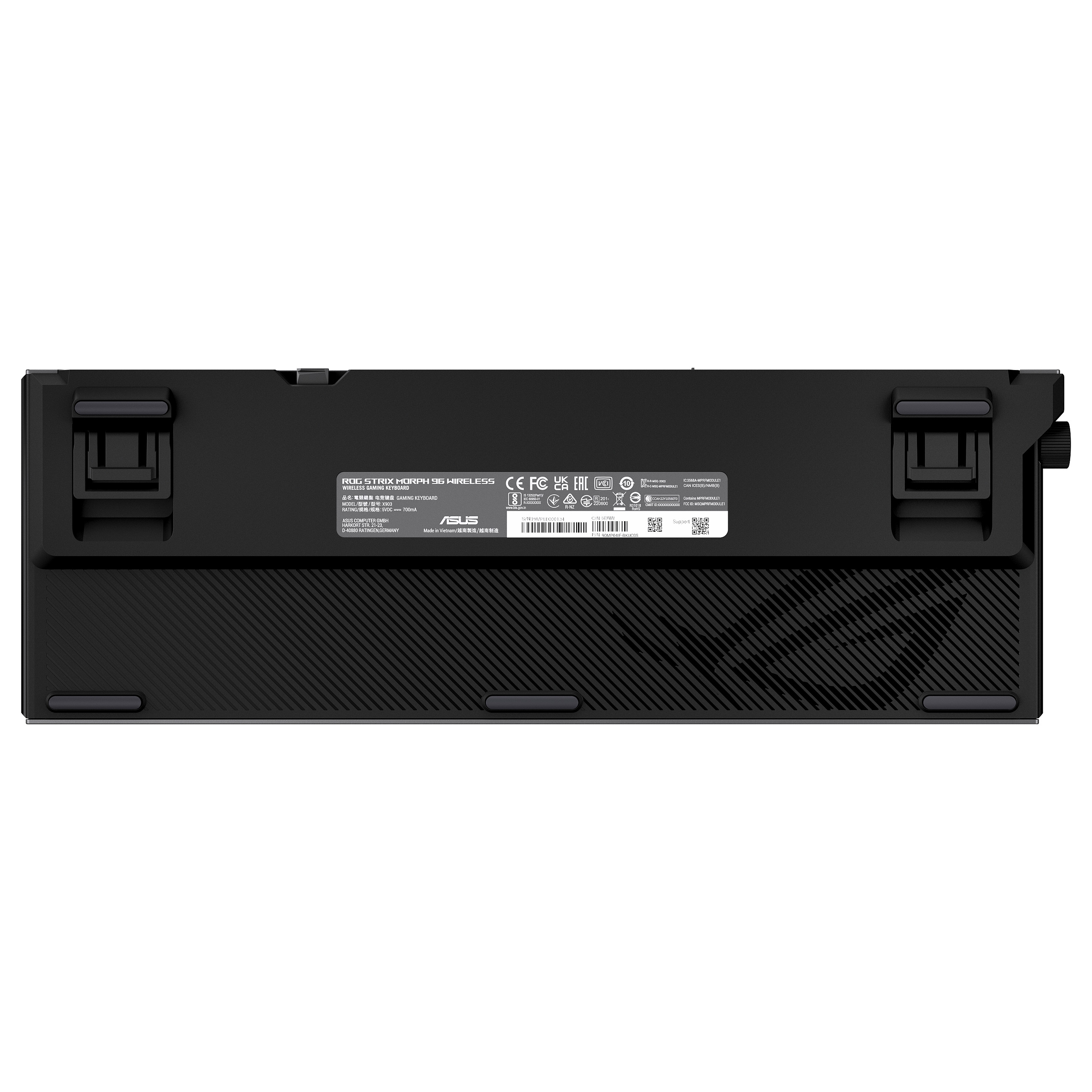 Tastierë Gaming ASUS ROG Strix Morph 96 Wireless / Wired & Wireless / QWERTZ / Mekanike / RGB LED - Zezë 5