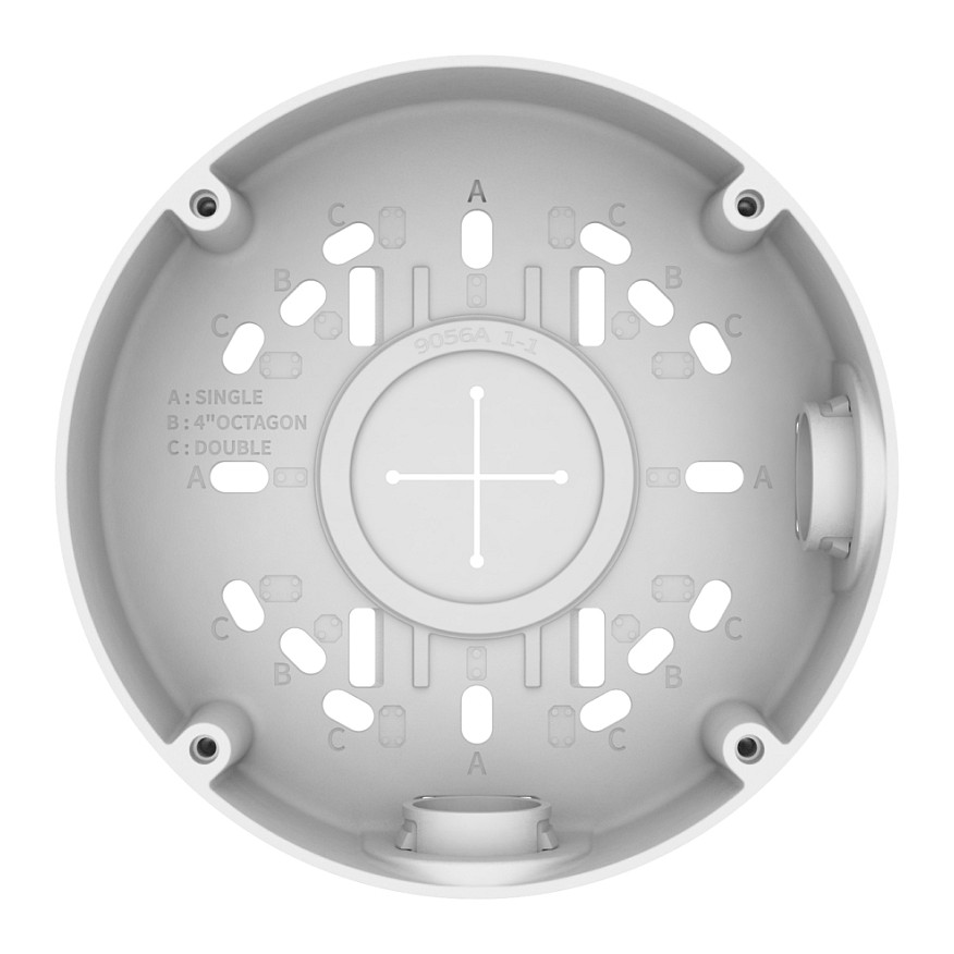 Kuti Lidhëse për Kamerë Hanwha Wisenet SBO-140BW, Alumini, Ø143 × 50.8mm, 420g, TR20 - Bardhë 3