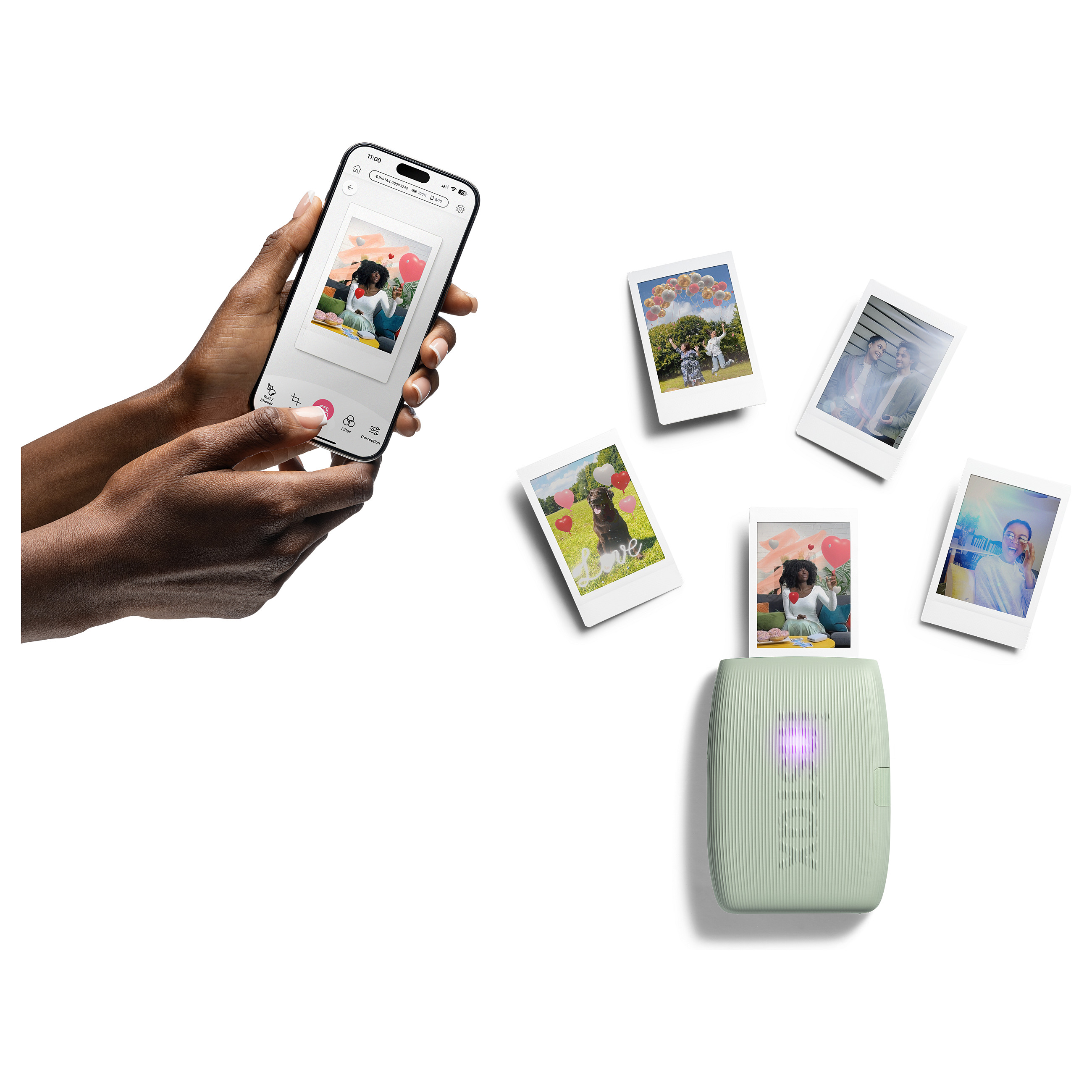 Printer për foto Fujifilm Instax Mini Link3 - Gjelbër 4