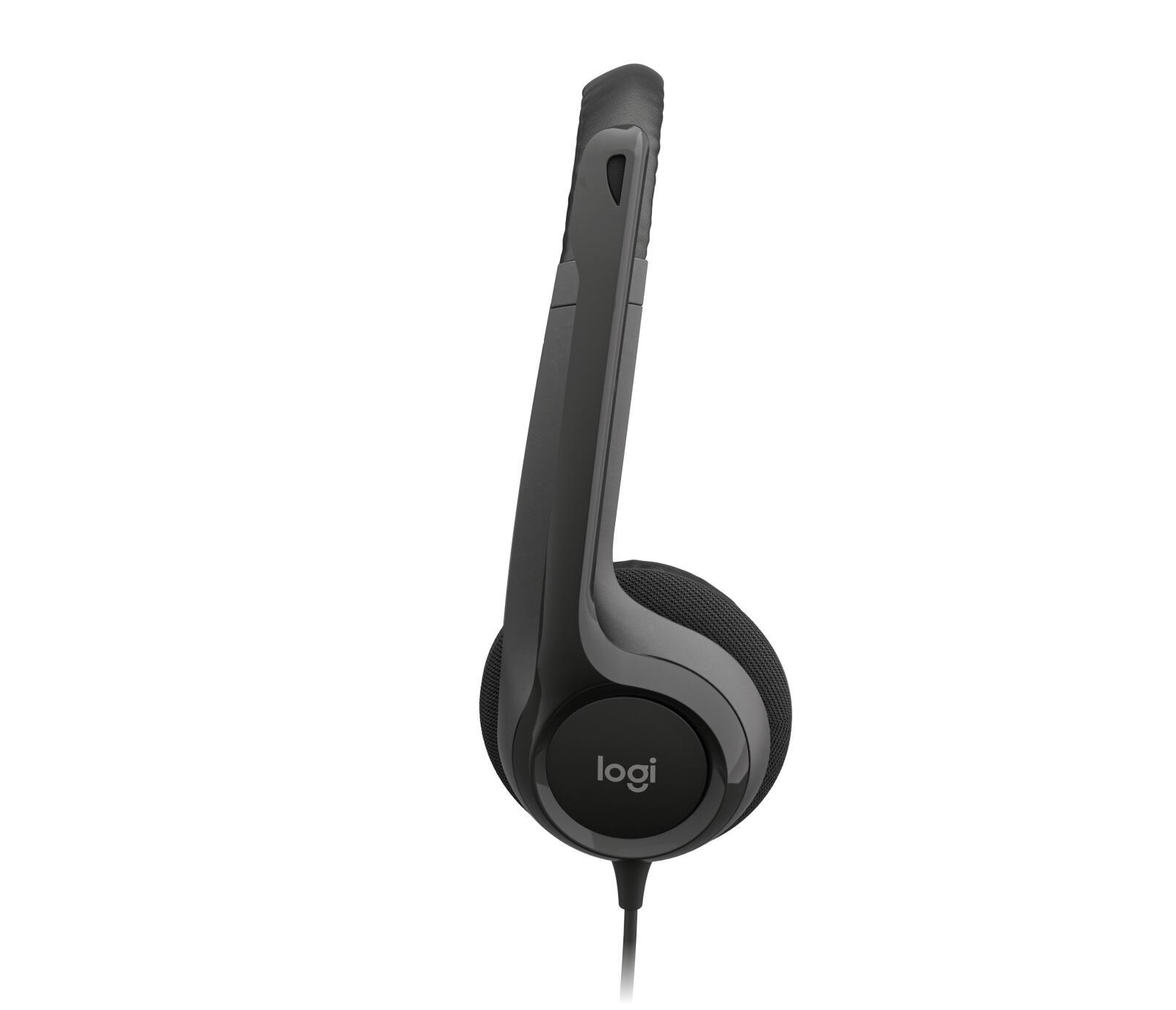 Logitech H390 USB Headset – Stereo, Noise-Cancelling Mikrofon, USB-A, Kontrollet në Kabllo – Zezë 3
