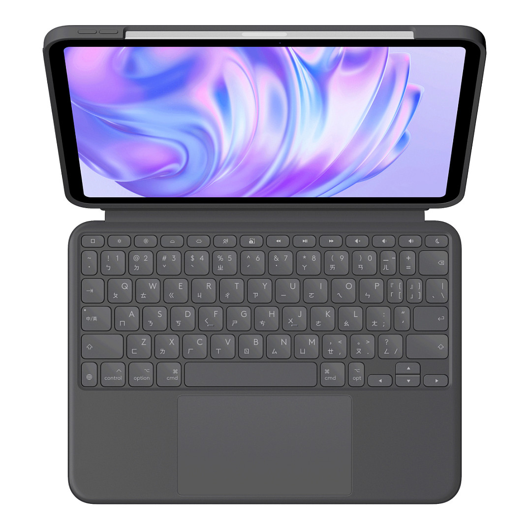 Tastierë për Tablet Logitech Combo Touch / për iPad Pro 11" (M4) / QWERTZ / Swiss / Trackpad / Smart Connector – Gri 2