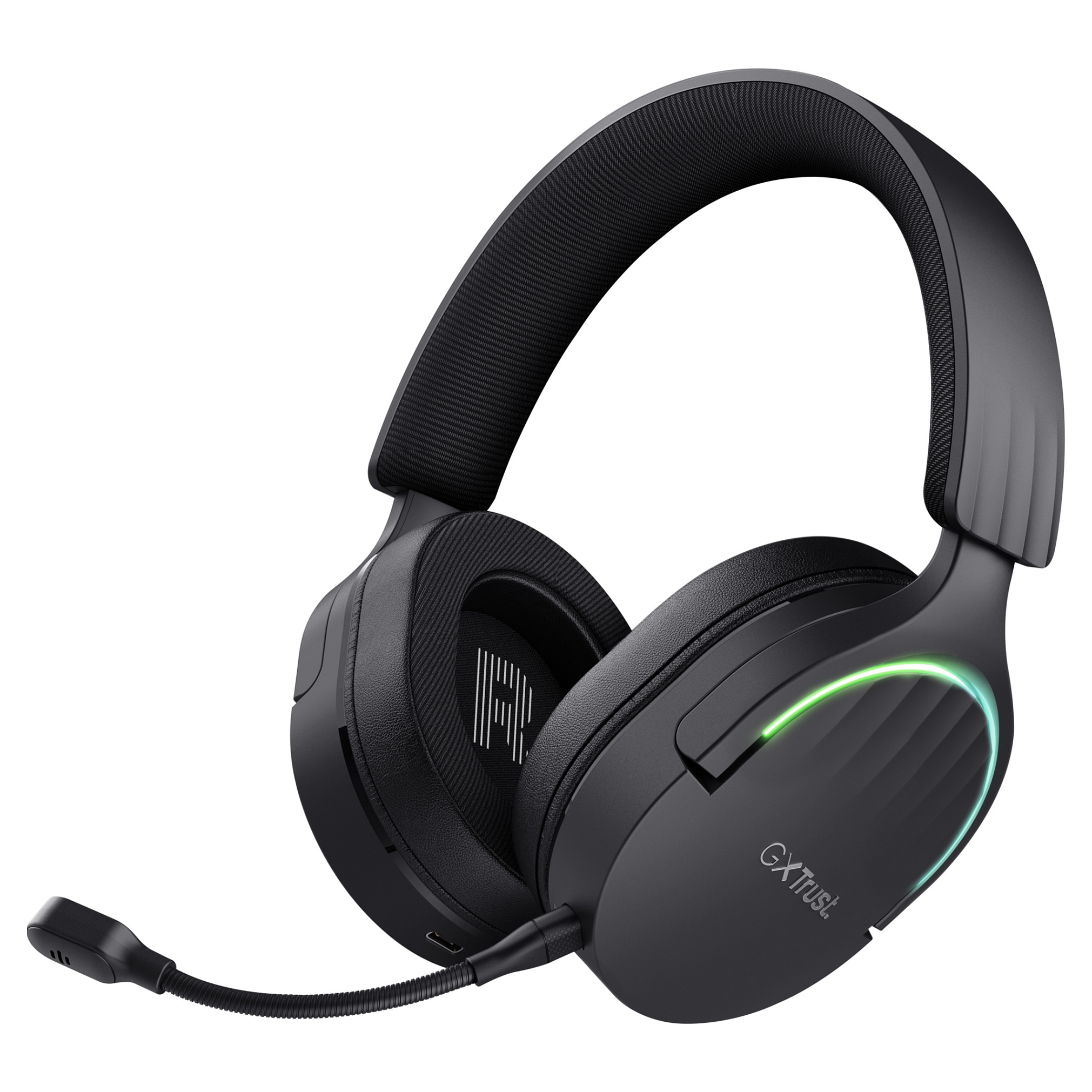 Kufje Gaming Trust GXT 491 Fayzo, 50mm, Wireless & Wired, 2.4GHz, Bluetooth, 7.1, RGB - Zezë 2