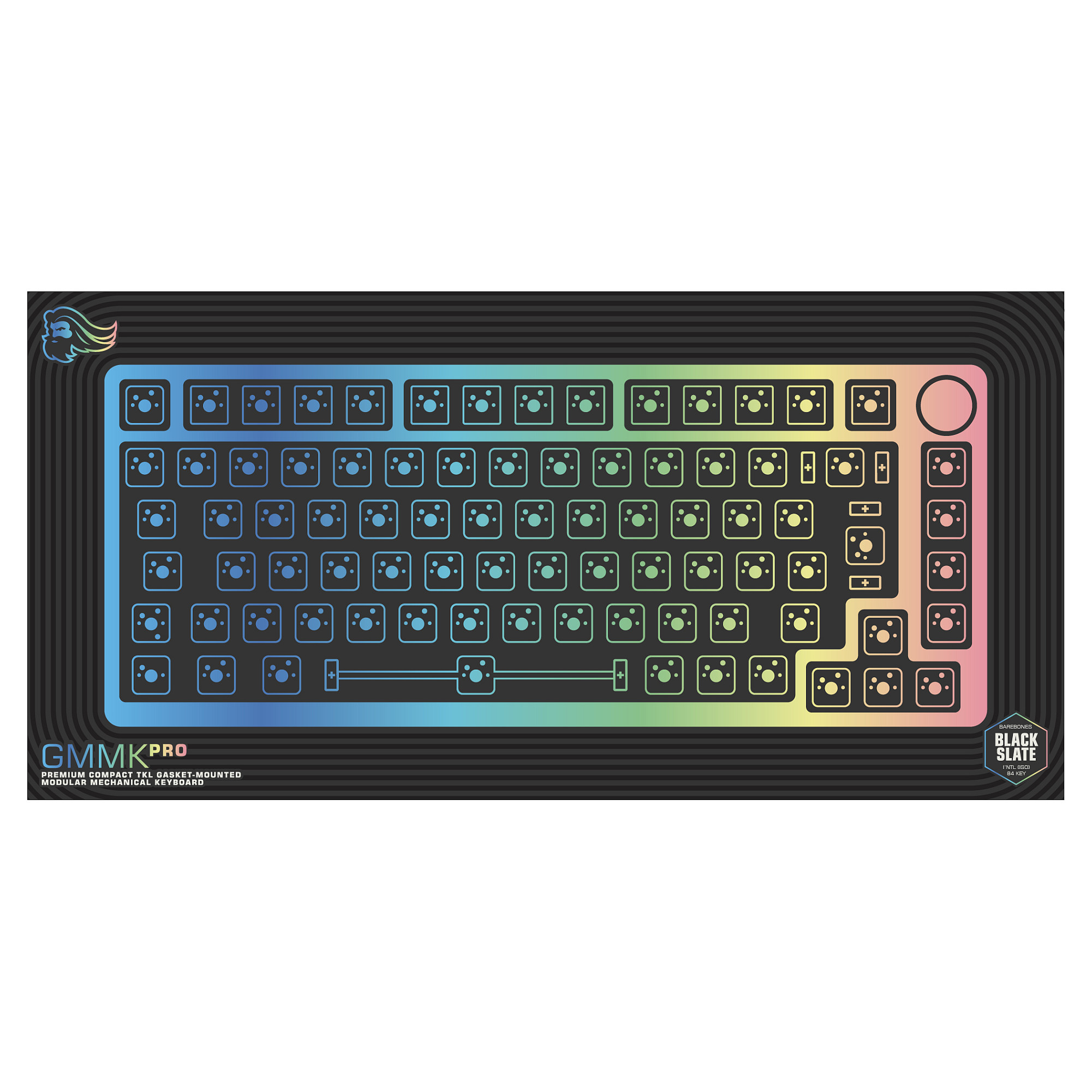 Tastierë Gaming Glorious GMMK Pro, 75%, Barebone, Mekanike, Wired, ISO, RGB, Hot-Swap - Zezë 5