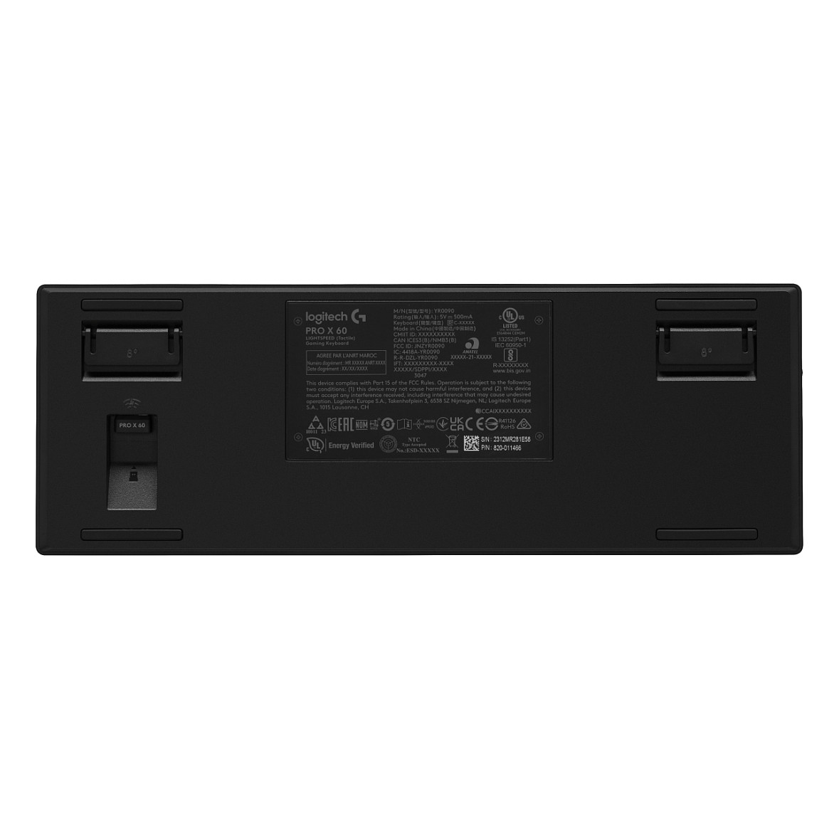 Tastierë Gaming Logitech G PRO X 60 LIGHTSPEED, Wireless, Mekanike, AZERTY Frëngjisht, 60%, GX Optical Tactile, RGB - Zezë 6