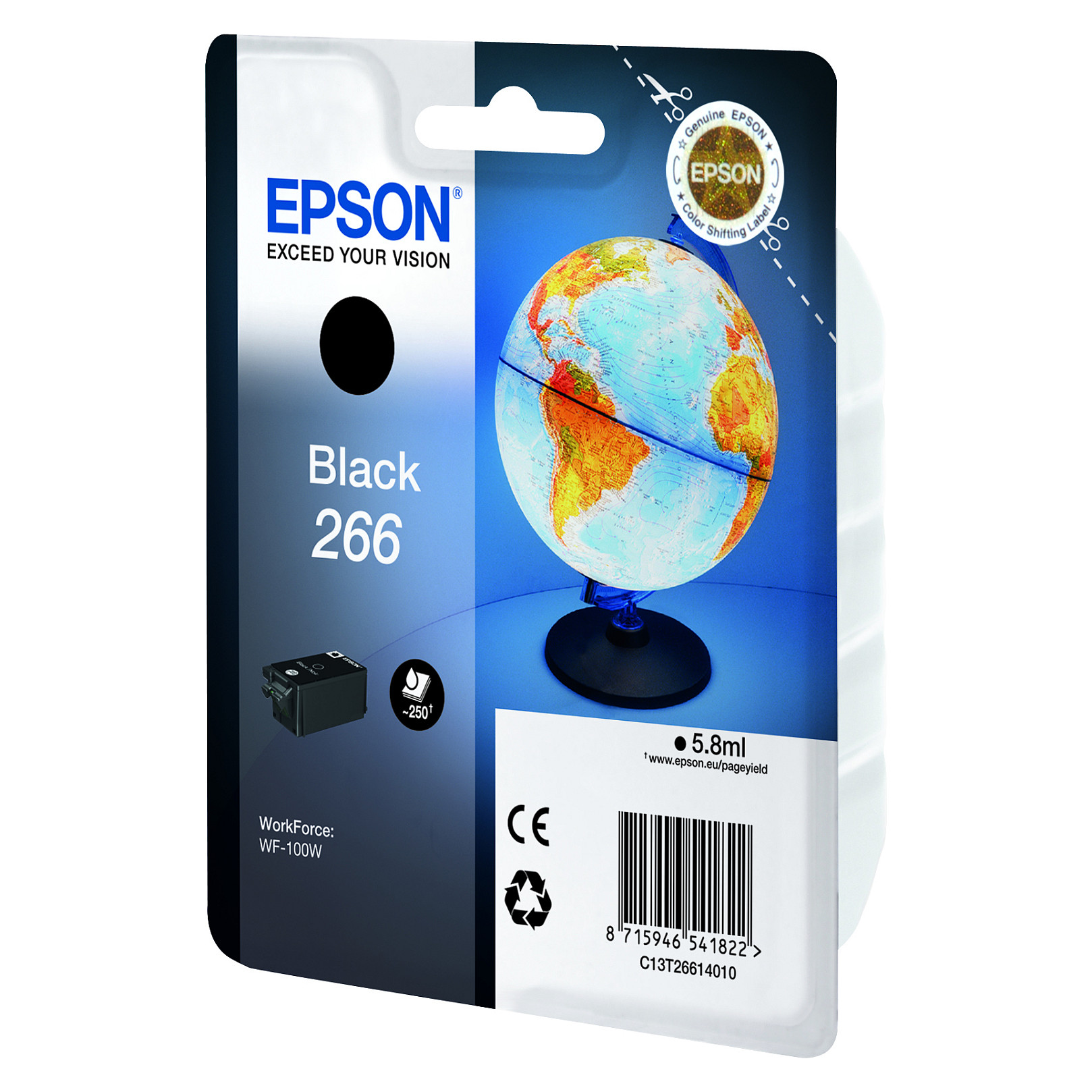 Ink Epson 266 Globe, 5.8 ml, 250 faqe - Zezë thumbnail 2