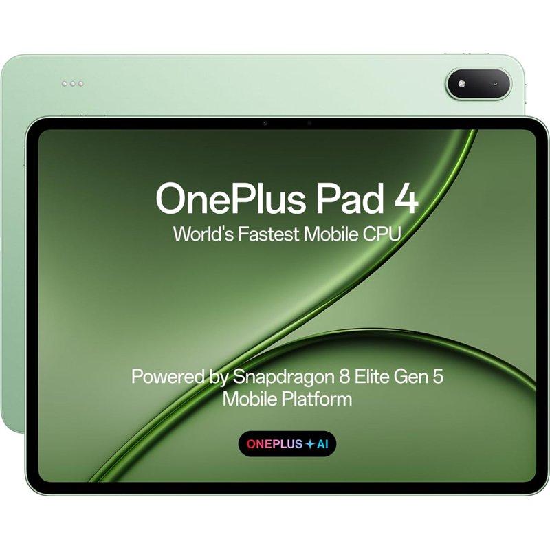 Tablet Android OnePlus Pad 4 / Snapdragon 8 Elite Gen 5 / 12GB / 256GB / 13.2" / 144Hz / Adreno 840 – Gjelbër