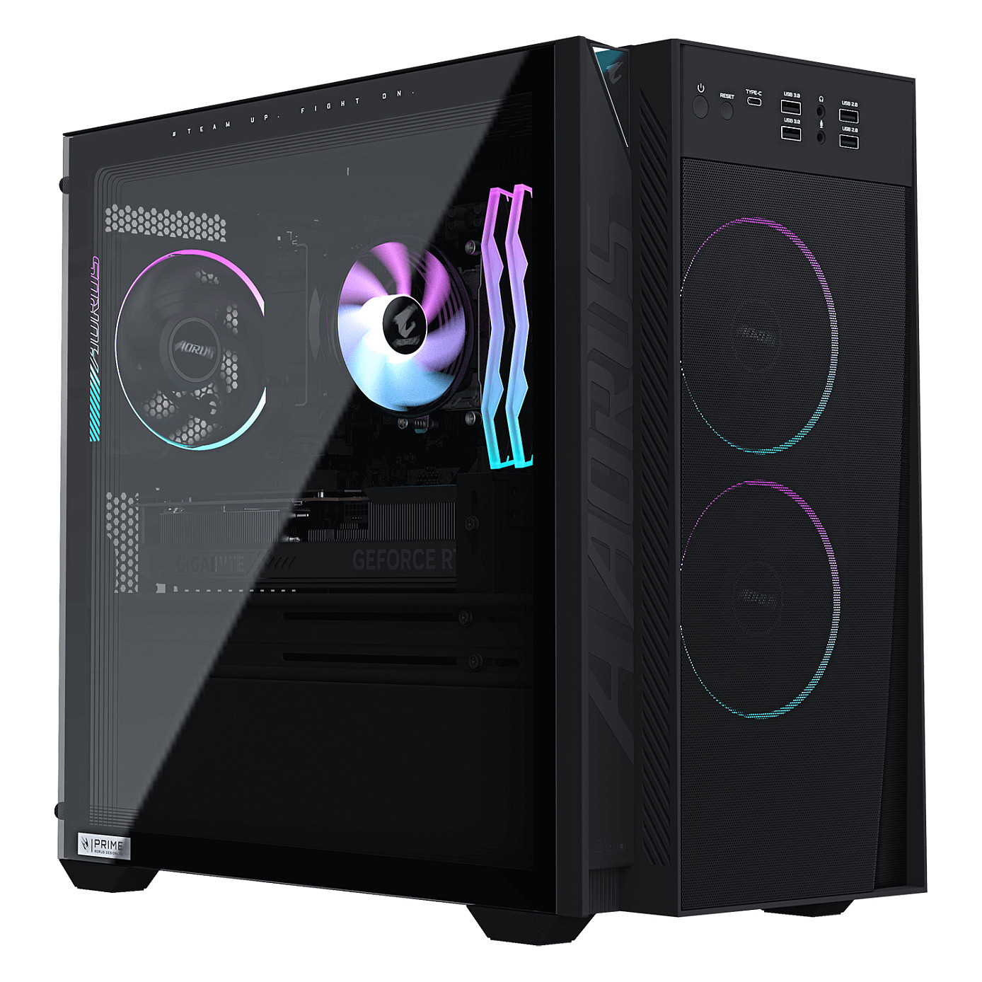 Kompjuter Gaming GIGABYTE AORUS Prime 3 AP3A7N6-5111, Ryzen 7 9700X, 16GB DDR5, 1TB, RTX 5060 8GB - Zezë