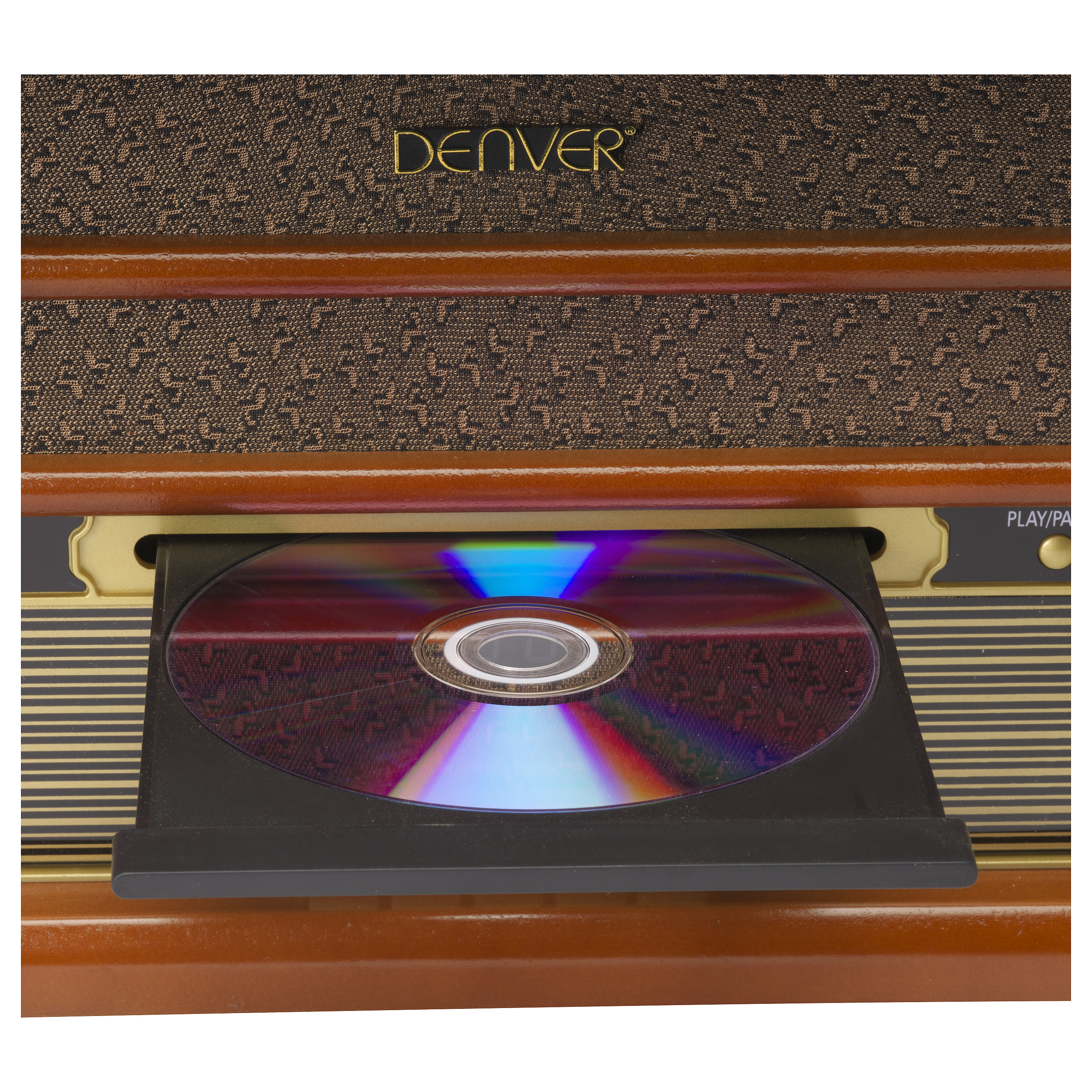 Gramafon Denver MRD-51, 33 1/3, 45, 78 RPM, LCD, 5W - Kafe 7