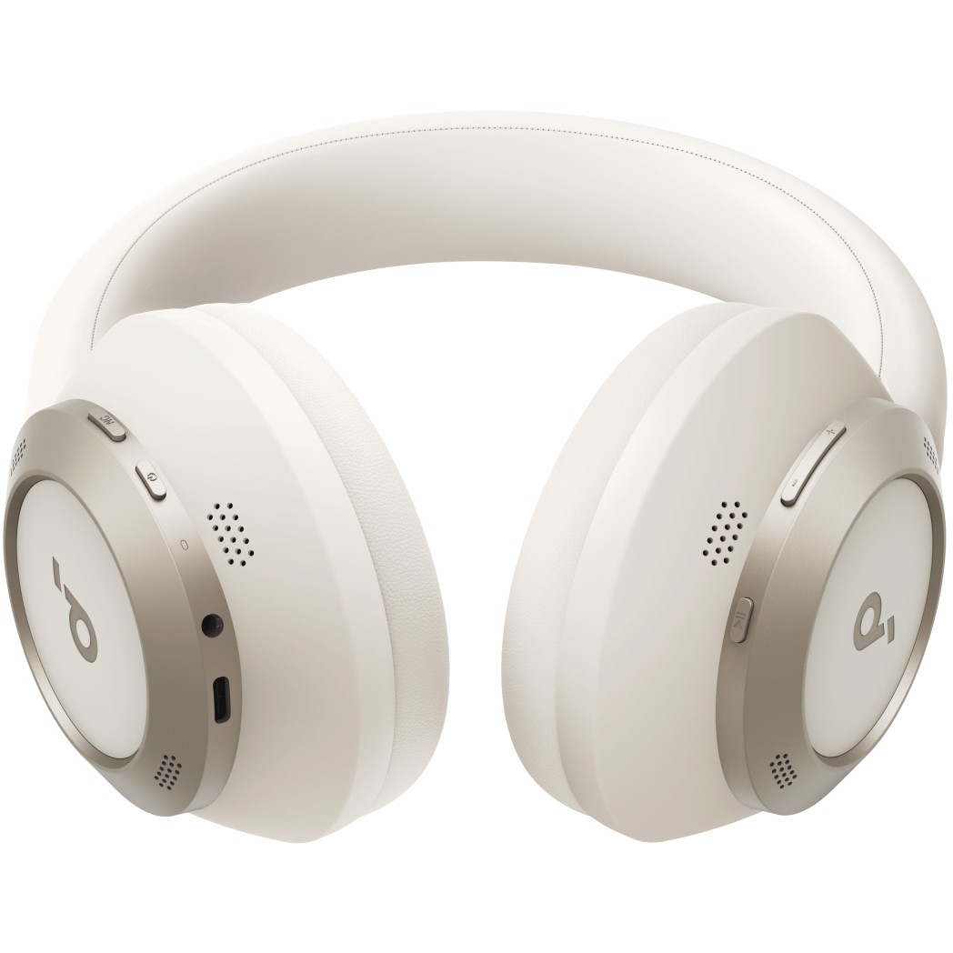 Kufje pa kabllo Soundcore Space One Pro / Over-Ear / Bluetooth 5.3 / 40mm / 20-40000Hz / LDAC / ANC / Multipoint / Mikrofon AI - Bardhë 2