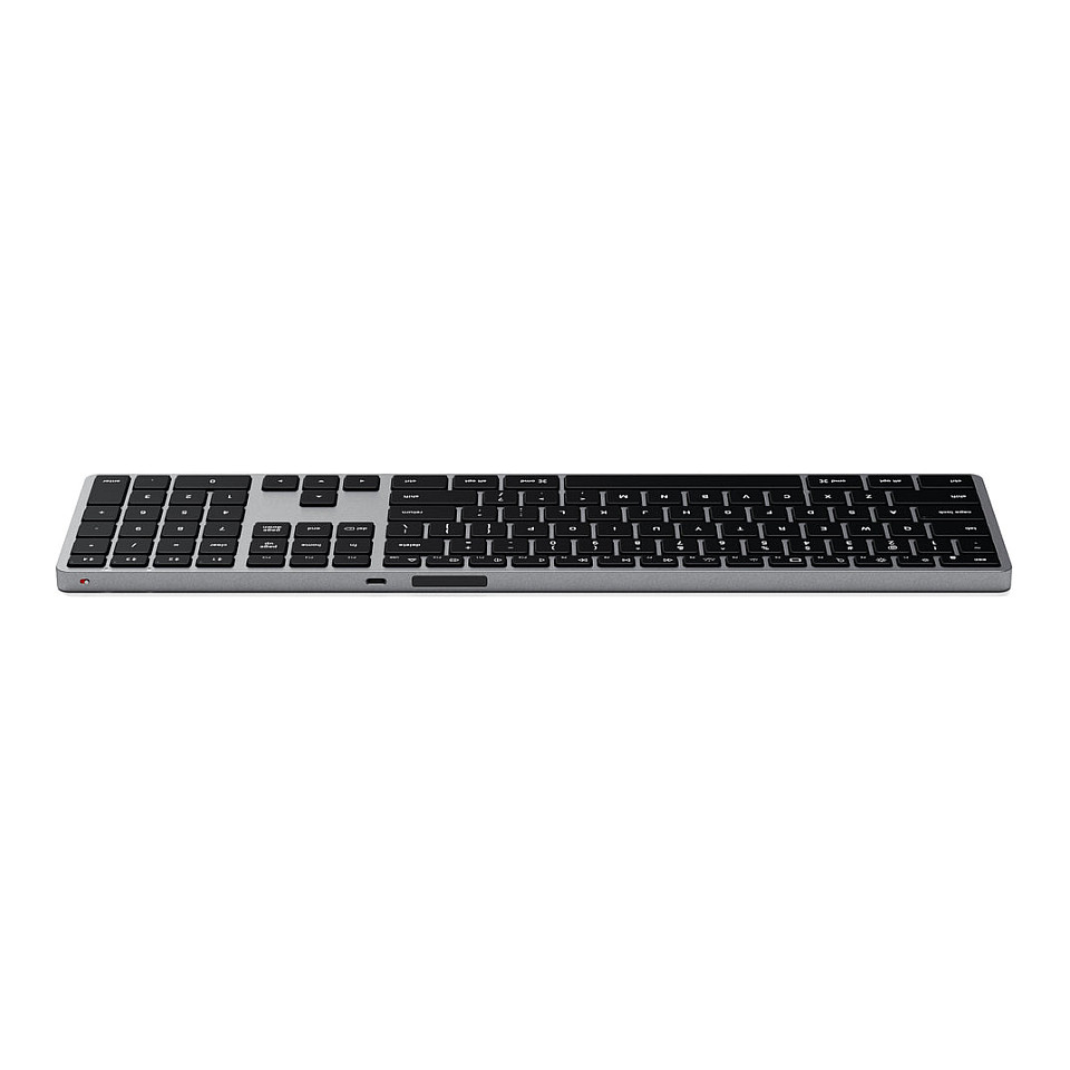 Tastierë Pa kabllo Satechi Slim X3 / Full-Size / QWERTZ Gjerman / Bluetooth / 4 Paisje / USB-C - Zezë/Hiri 5
