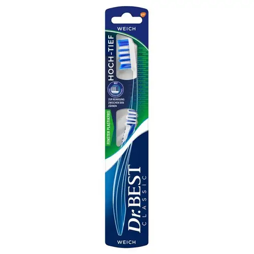 Furçë Dhëmbësh elkos DentaMax PREMIUM / Fortësi Mesatare / 2 Copë - Blu/Rozë 3