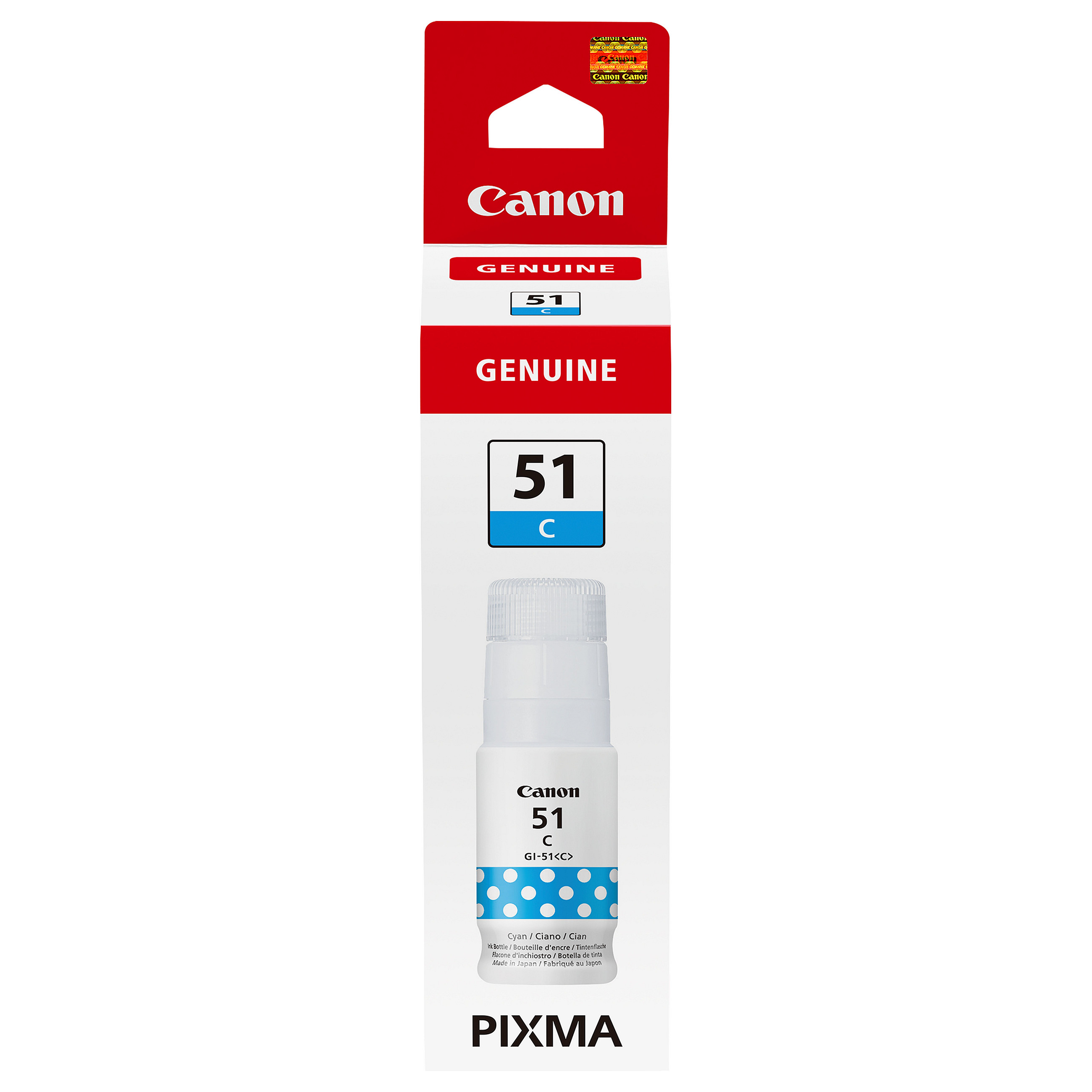 Ink Canon GI-51C, 70 ml - Blu