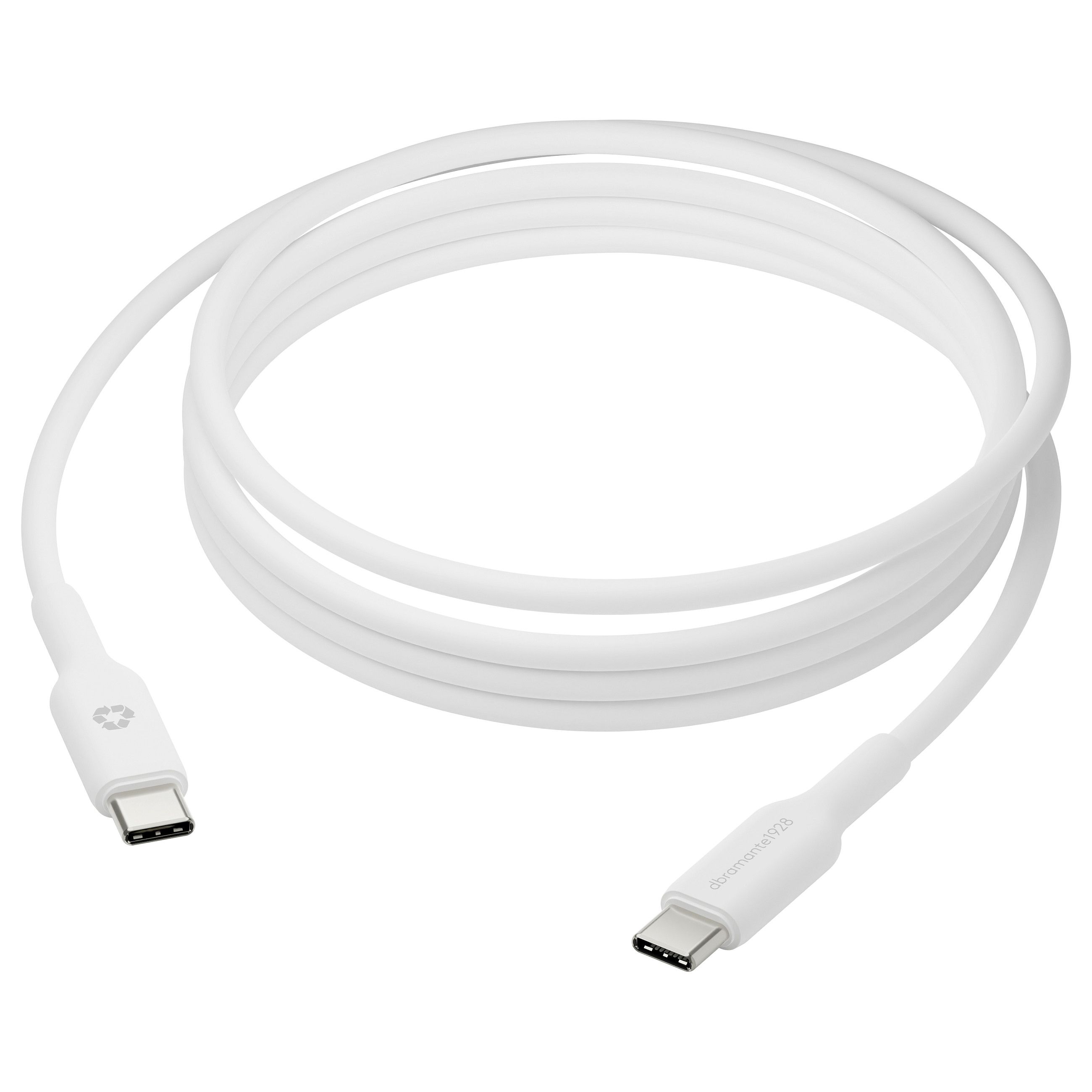 Kabllo USB dbramante1928, USB-C në USB-C, 3m, 100W - Bardhë 2