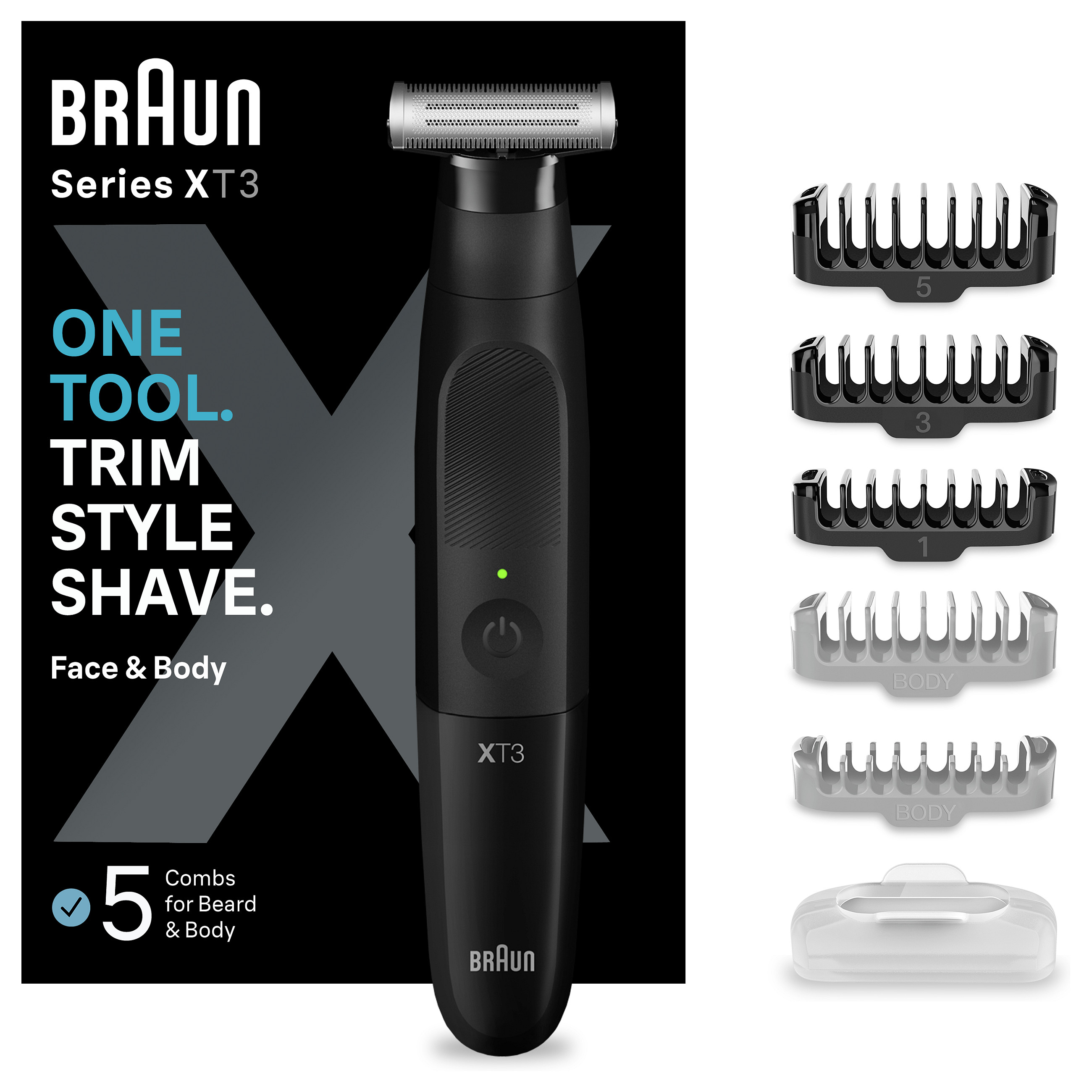 Makinë e Rrojës Braun Series X XT3200 / 3 në 1 / Për Fytyrë & Trup / 45 Minuta – Zezë 4
