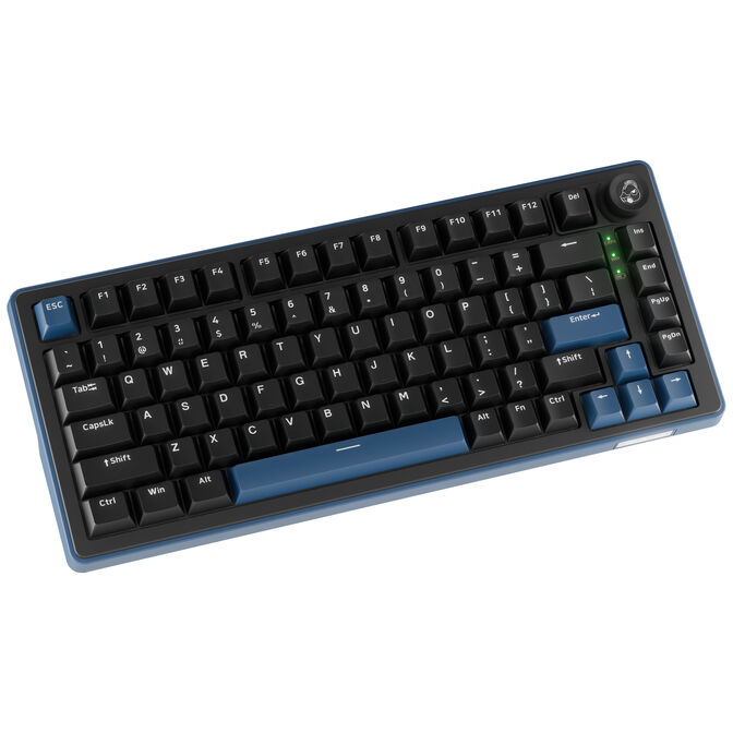Tastierë Gaming Ducky OK-M 75 / 75% / Mekanike / KTT Baby Blue / Hot-Swap / Wired&Wireless / RGB / USB-C / Bluetooth + 2.4 GHz - Zezë 2