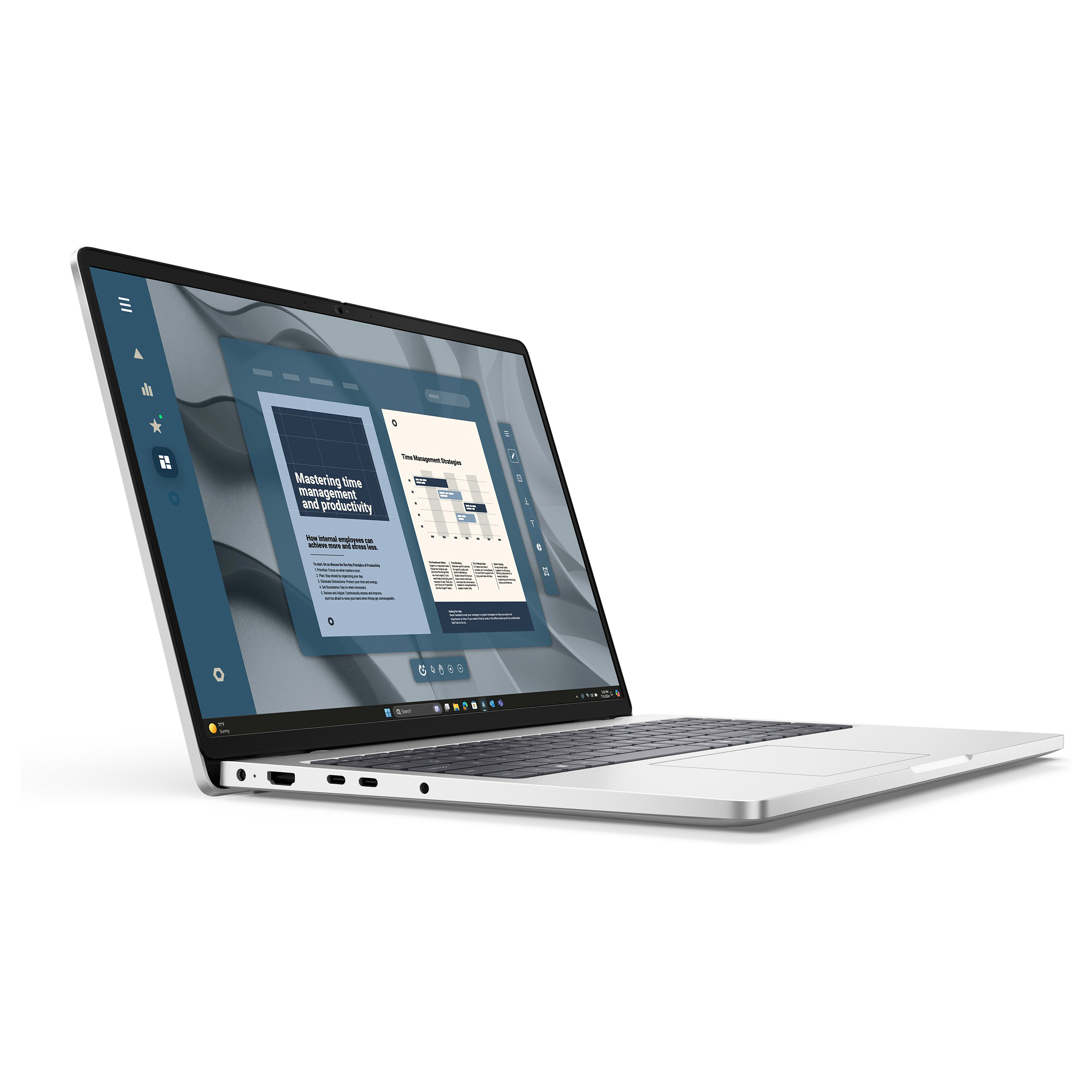 Laptop Dell Pro 16 PC16255 / Ryzen AI 7 350 / 16GB DDR5 / 512GB / 16" Full HD+ IPS / AMD Radeon 860M / DE - Platinum thumbnail 2