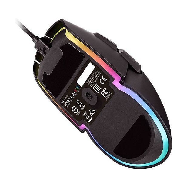 Maus Gaming Thermaltake Argent M5 RGB / GMO-AMF-WDOOBK-01 / Sensor Optik PixArt PMW-3389 / 16000 DPI / Wired USB – Zezë 5