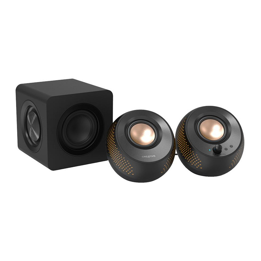 Altoparlantë Creative Pebble X Plus, 2.1, 30W RMS, Bluetooth 5.3, USB-C, RGB - Zezë 2