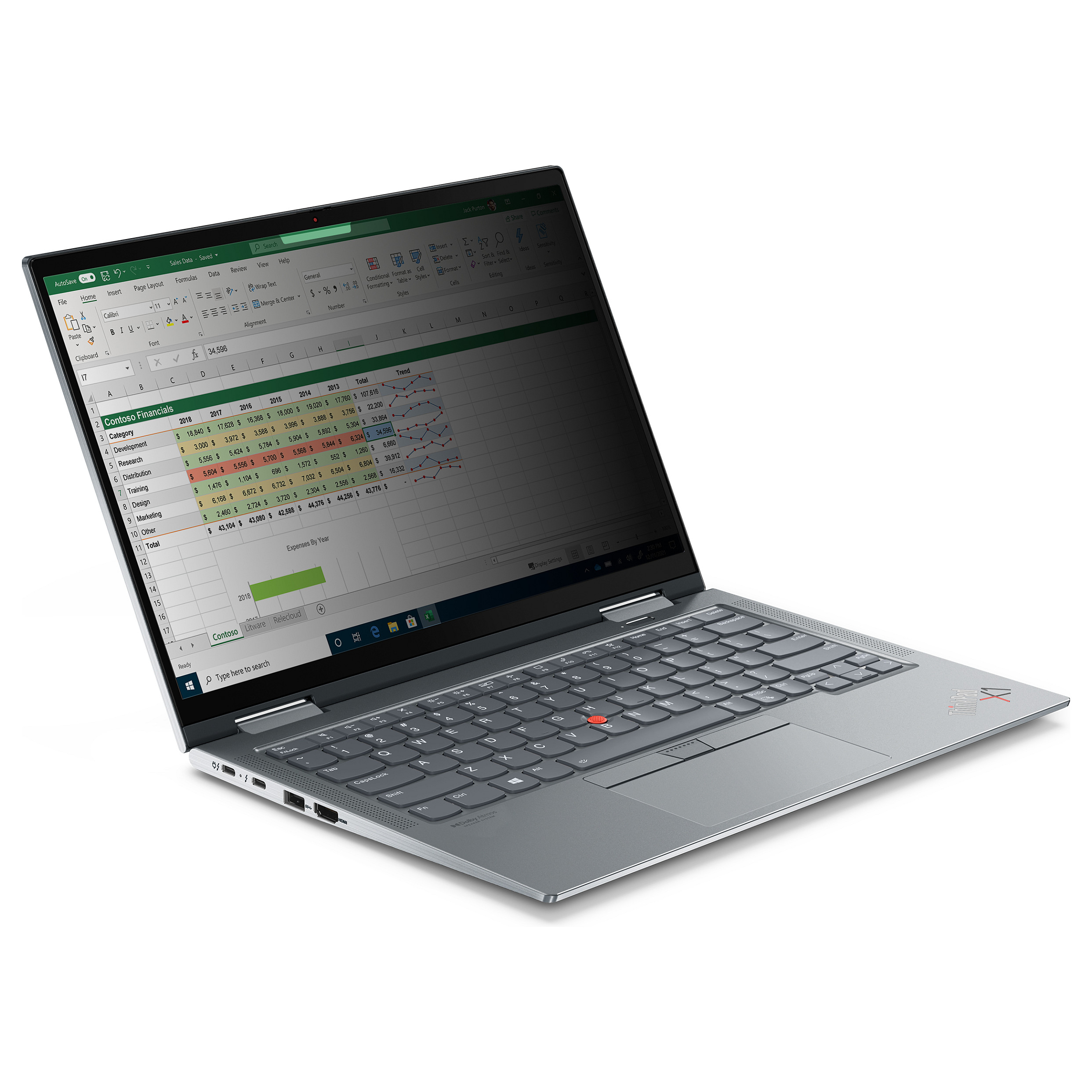 Mbrojtës Ekrani Lenovo 4XJ1U03943, 14", 16:10, pa Kornizë - Transparente 2