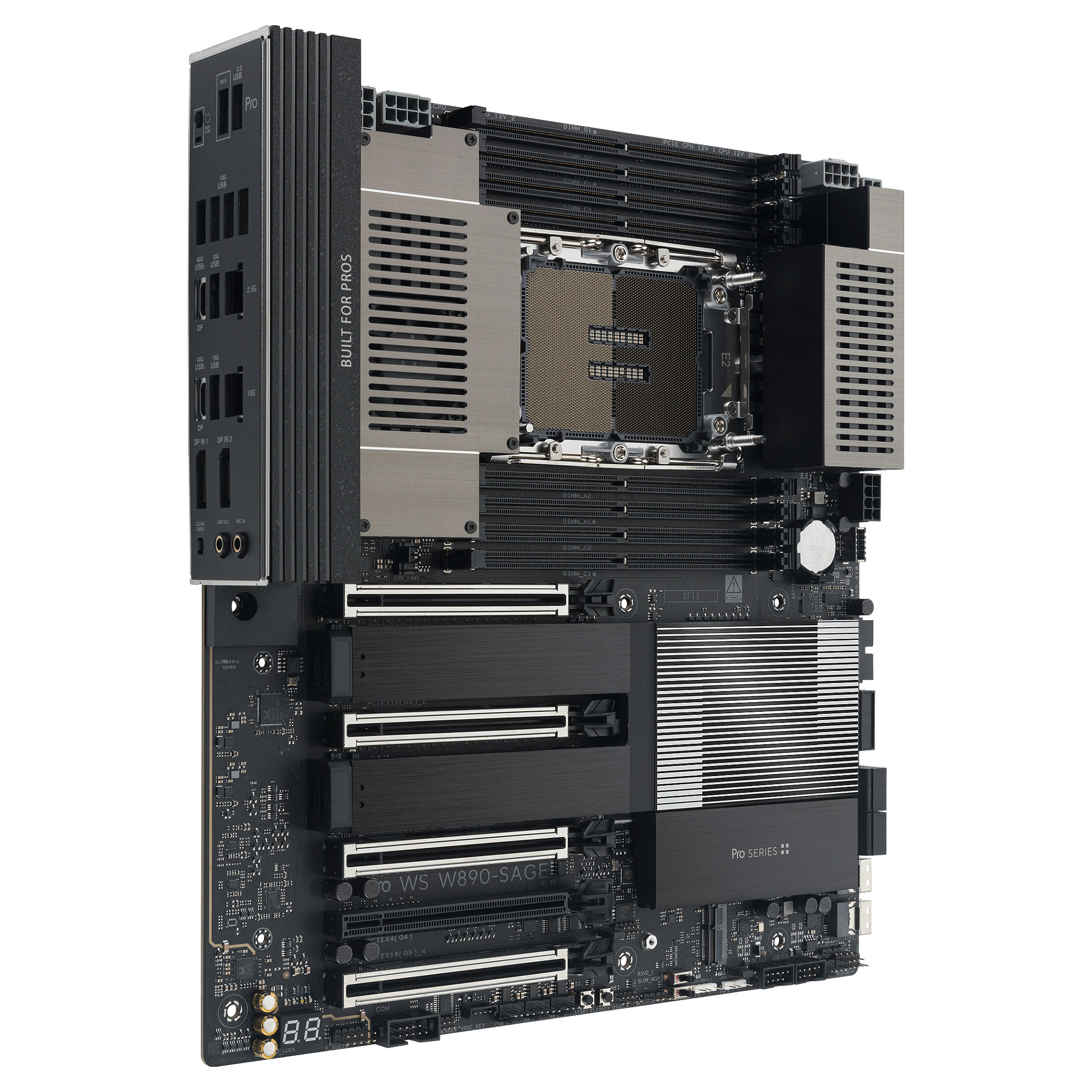 Pllakë Amë Intel ASUS PRO WS W890E‑SAGE / DDR5 / EEB / 4710 thumbnail 3