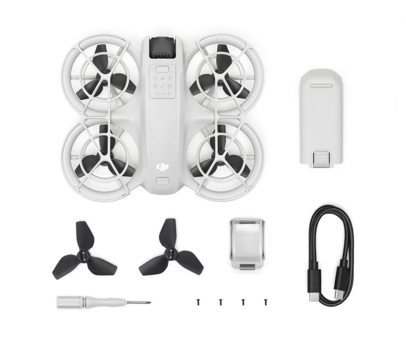 Dron DJI Neo, 4K, 12MP, 1/2" CMOS, 1-Aksësh, 22GB - Gri 2