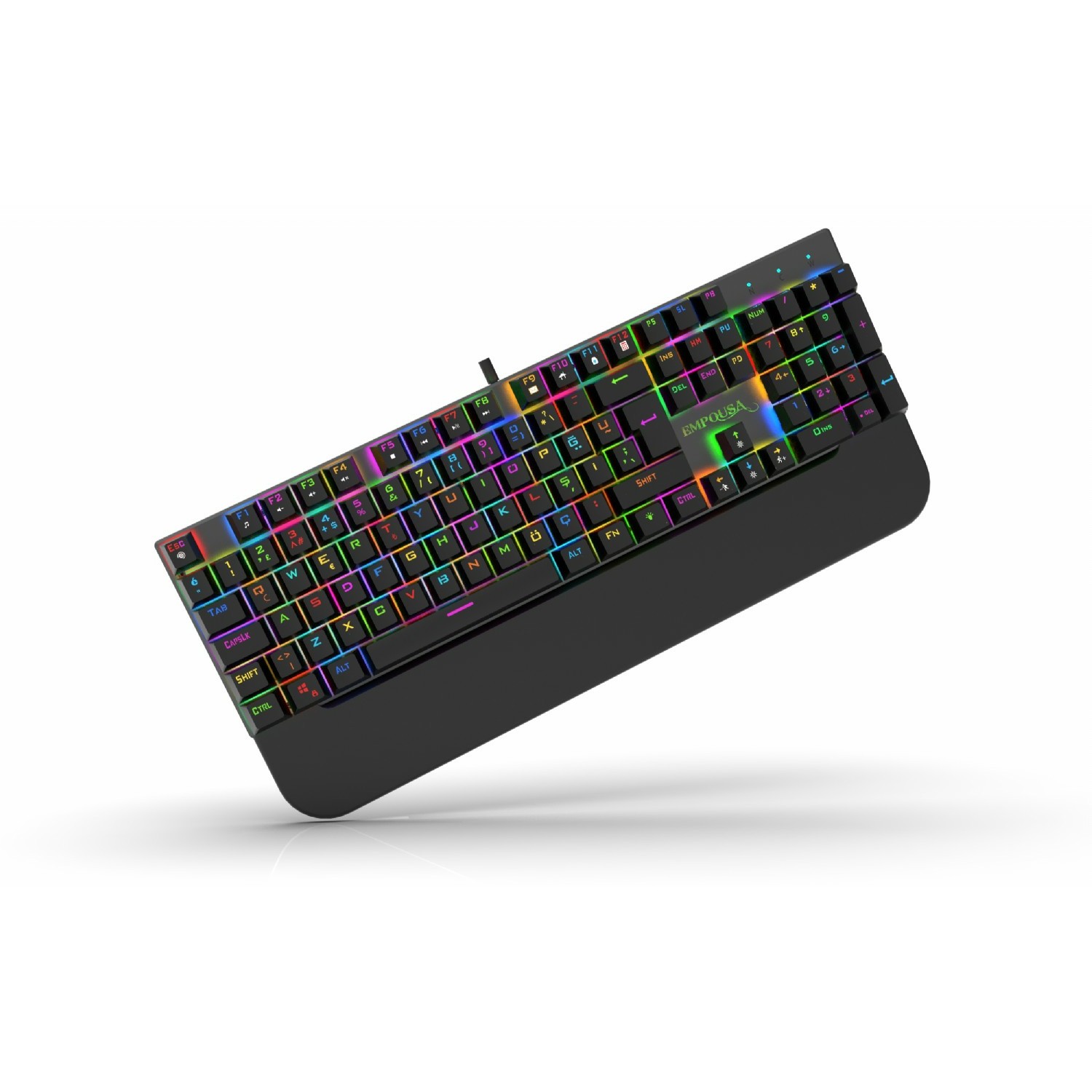 Tastierë Gaming INCA IKG-443 Empousa 100% / Mekanike / Red Switch / RGB / USB / 12 Multimedia Keys - Zezë 9