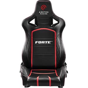 Karrige Gaming Asetek SimSports Initium Forte Seat / Racing Seat / Për Initium Cockpit / GT & Formula – Zezë/Kuqe