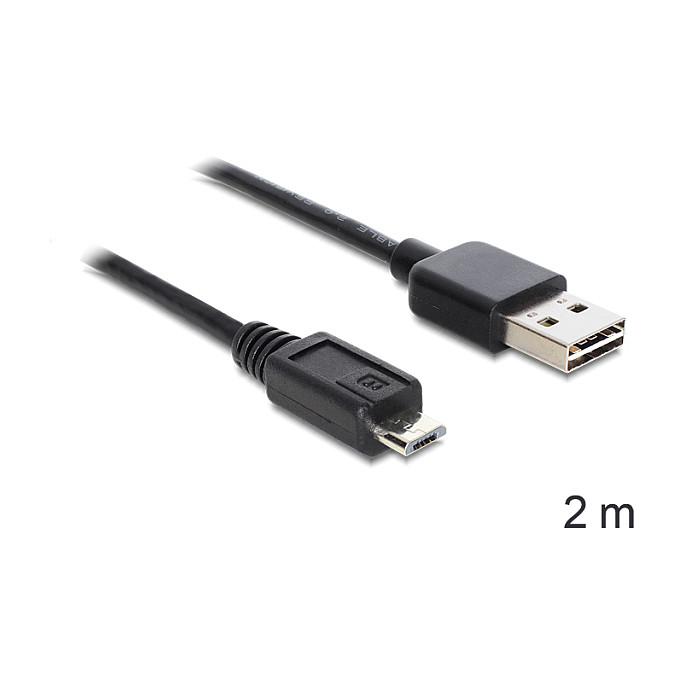 Kabllo USB DeLOCK 81707, USB-C në USB-C, USB 40 Gbps, 240 W, 2 m - Zezë 5