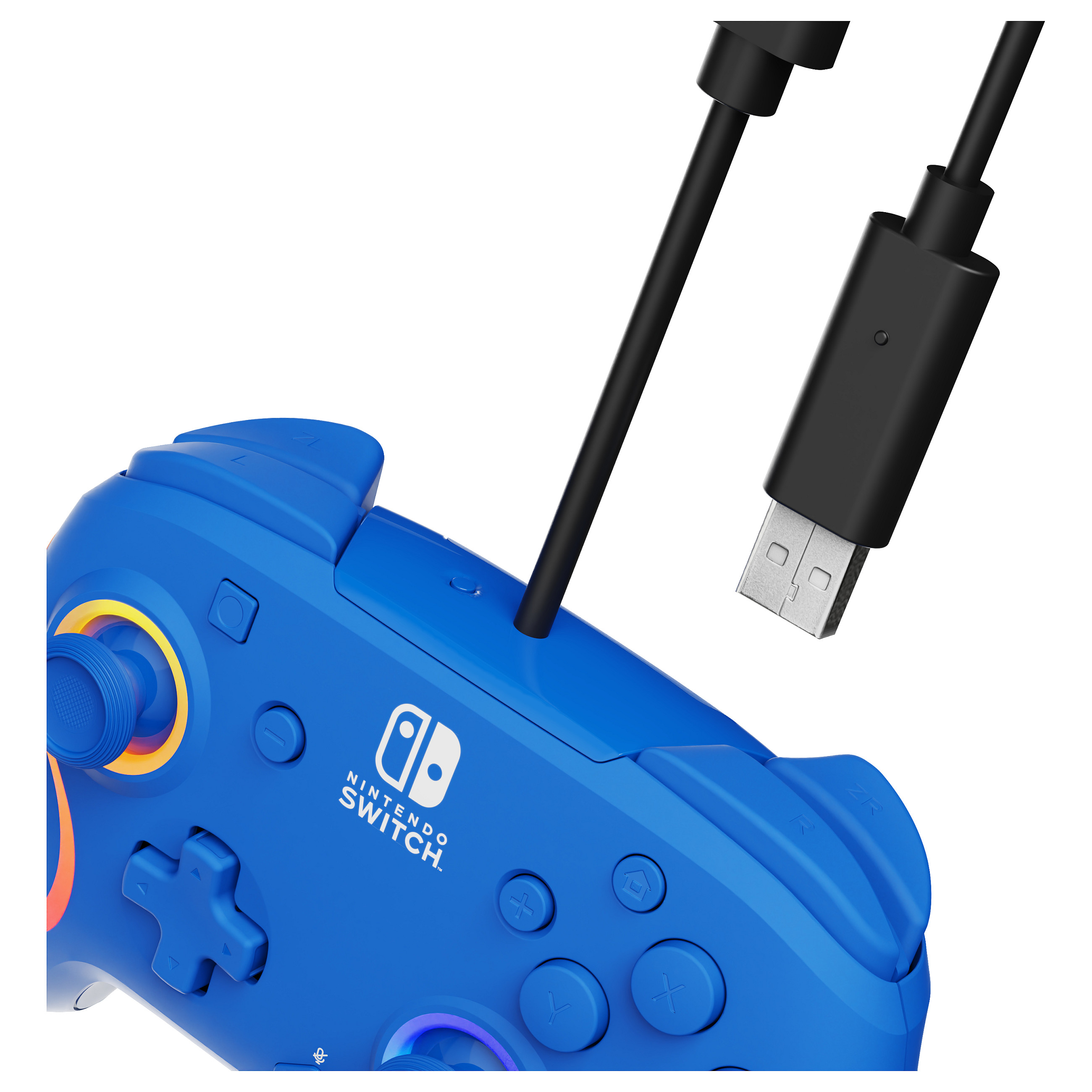 Kontroller Nintendo PDP Afterglow Wave Wireless RGB Switch - Blu 4