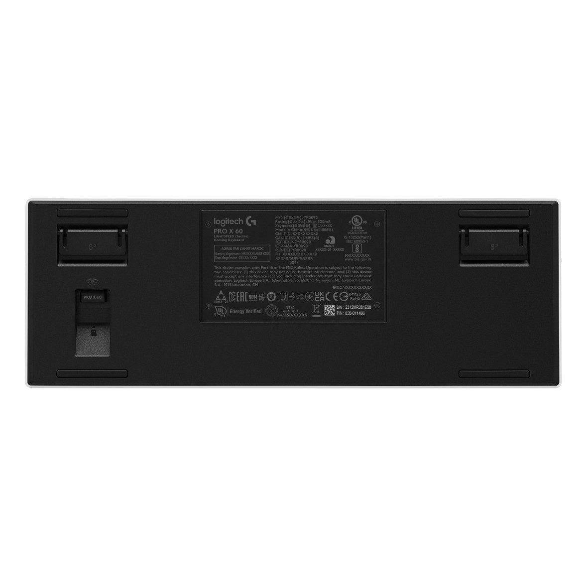 Tastierë Gaming Logitech G PRO X 60 LIGHTSPEED, Wired, Mekanike Optike, 60%, RGB, LIGHTSPEED 2.4GHz + Bluetooth - Bardhë/Zezë 5