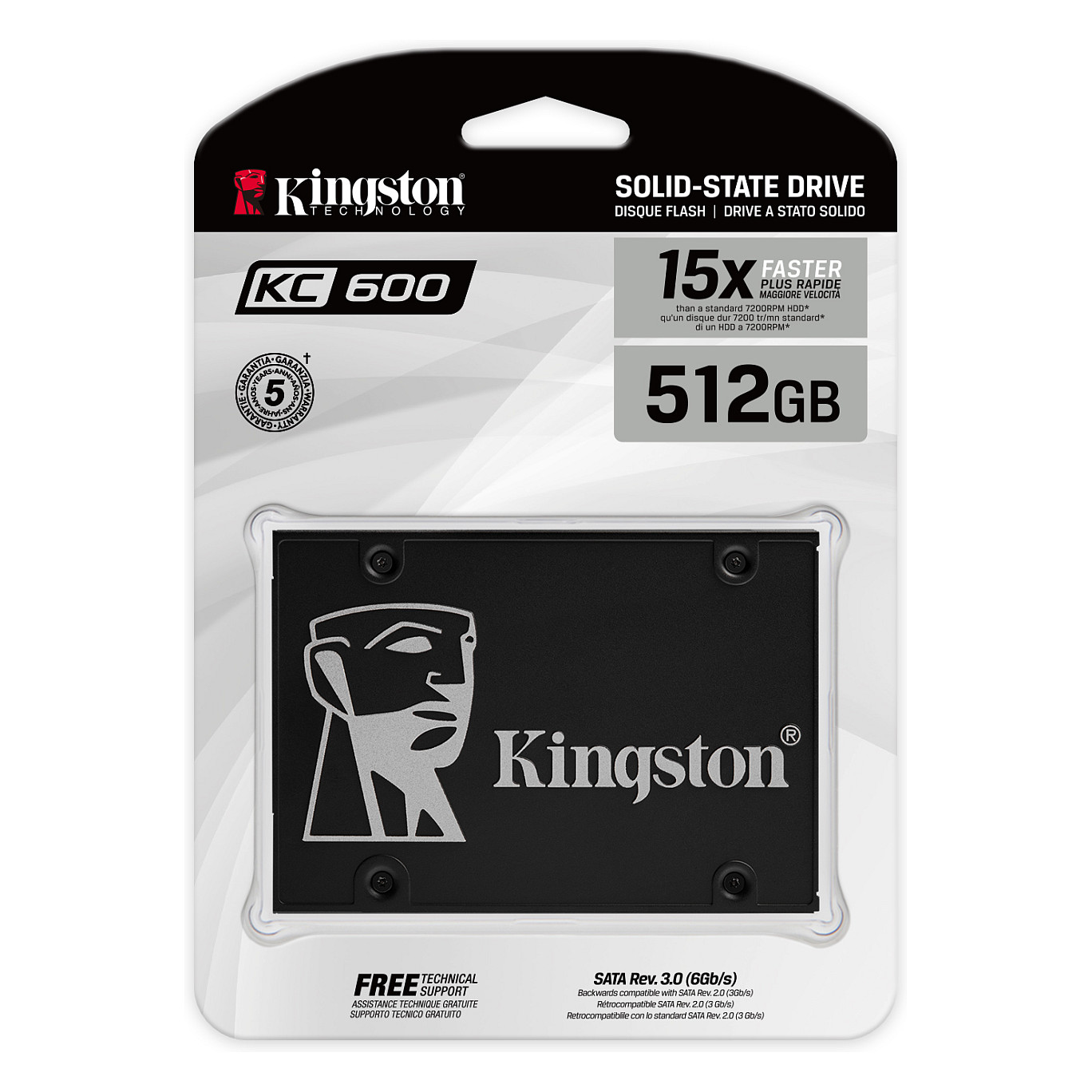 SSD e brendshme 2.5" 512GB Kingston KC600 thumbnail 4