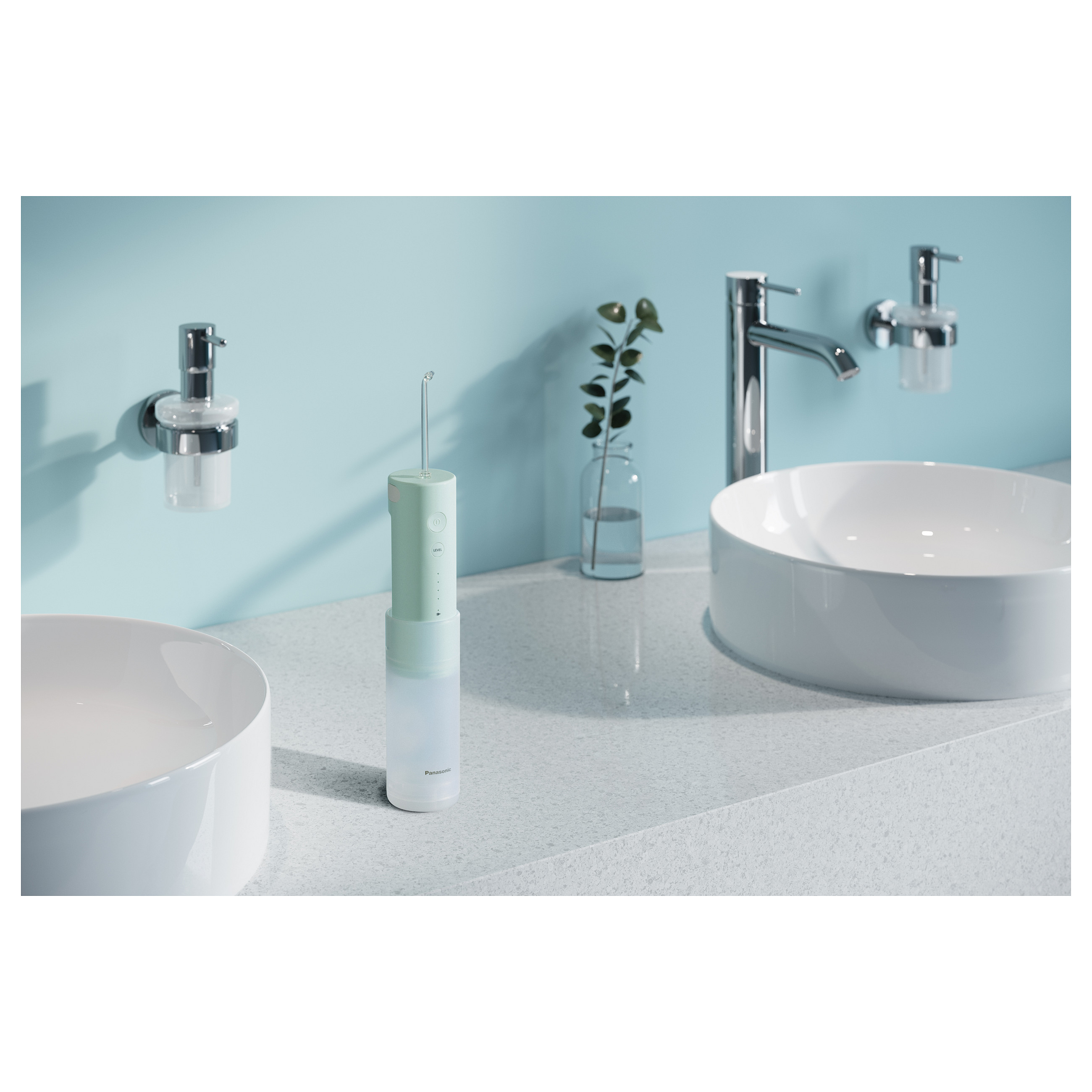 Irrigator Oral Panasonic EW-DJ4B-G503 / Ultrasonik / 4 Nivele Presioni / Rezervuar 150 ml / Bateri Li-Ion / Pa Kabllo – Gjelbër/Bardhë 6