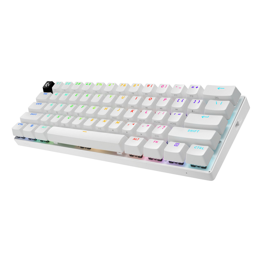 Tastierë Gaming Logitech G PRO X 60 LIGHTSPEED, Wired, Mekanike Optike, 60%, RGB, LIGHTSPEED 2.4GHz + Bluetooth - Bardhë/Zezë 3