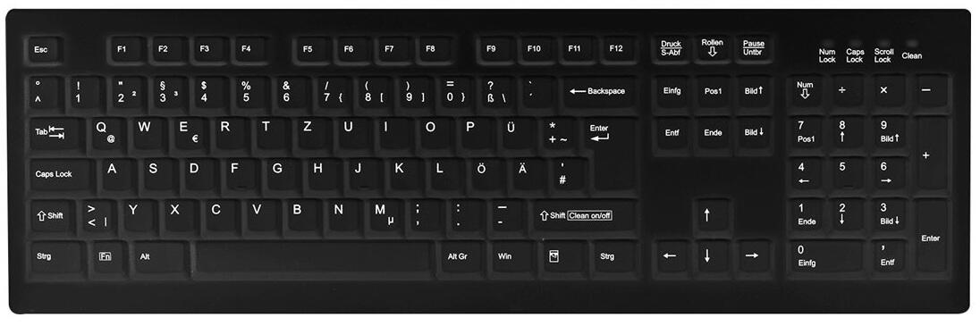 Tastierë me kabllo Cherry AK-C8100F-U1-B/US – Zezë