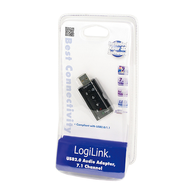 Adapter audio USB 2.0 LogiLink UA0078, USB-A, 2 × 3.5 mm, Virtual 7.1 – Zezë 3