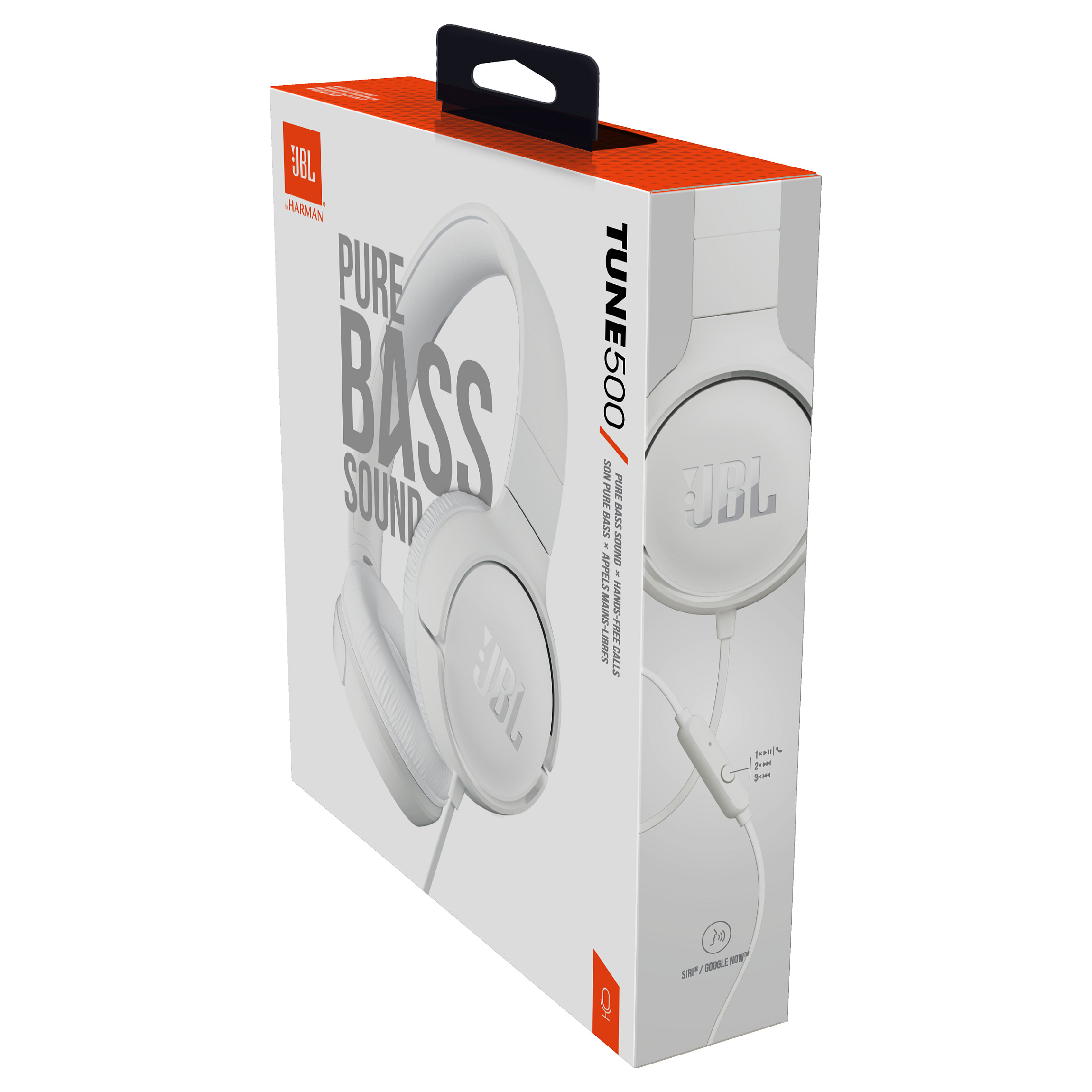 Kufje me kabllo JBL Tune 500 / Wired / 32 mm / 3.5 mm / 1.2 m - Bardhë 6