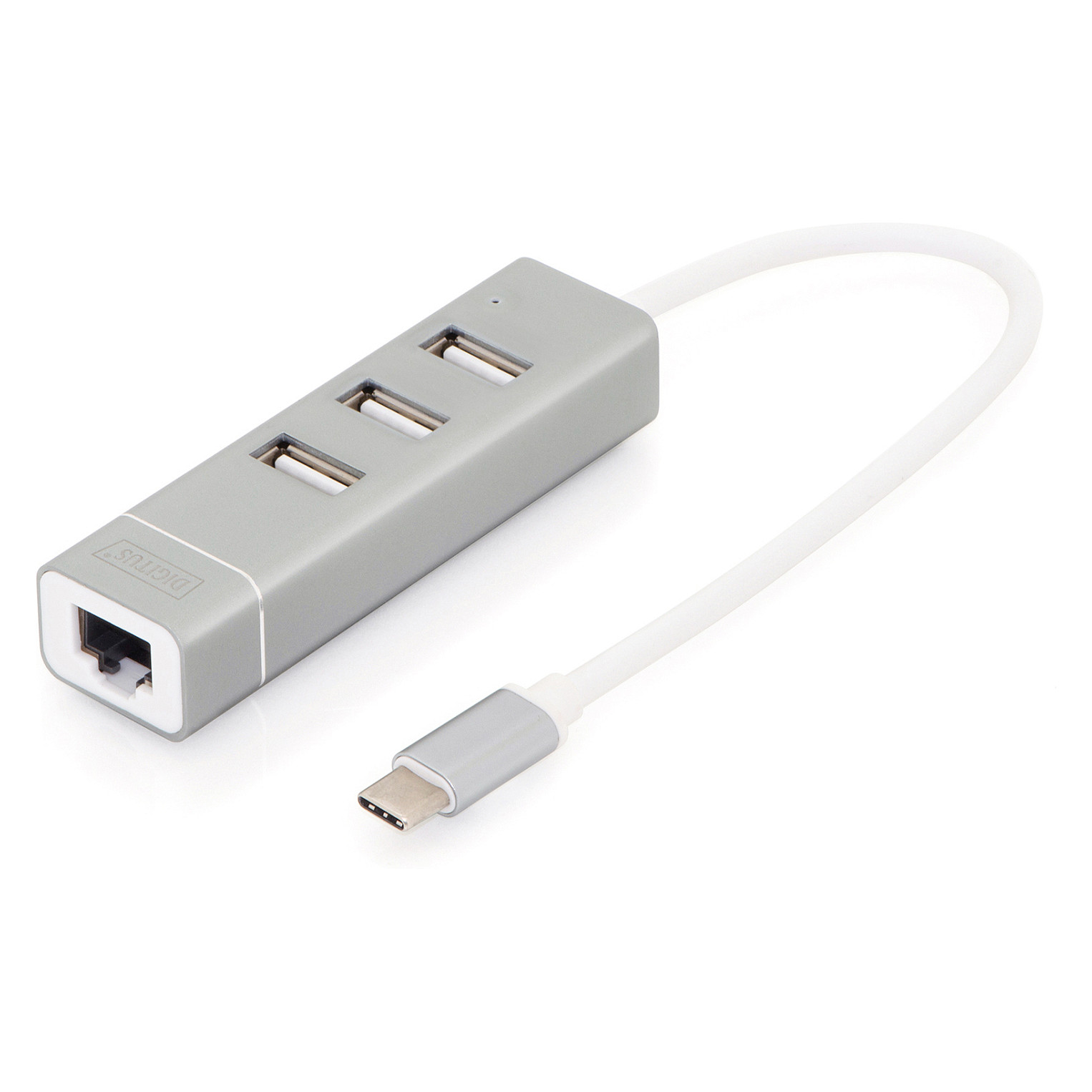 Hub Digitus USB-C / 4 Porte / Gigabit LAN