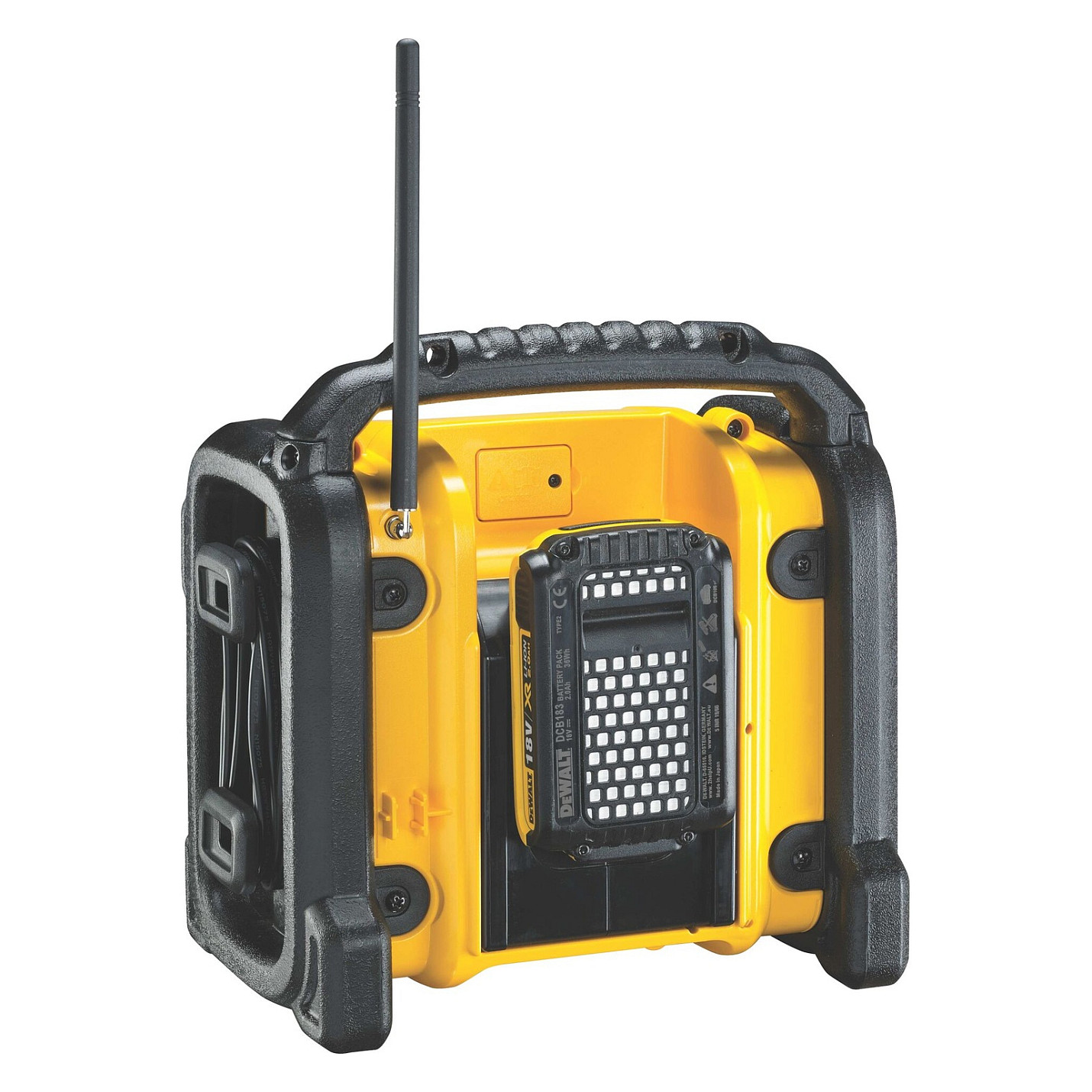 Radio DeWALT DCR020-QW, 10.8-18V, DAB+/FM, AUX, USB - Verdhë/Zezë 9