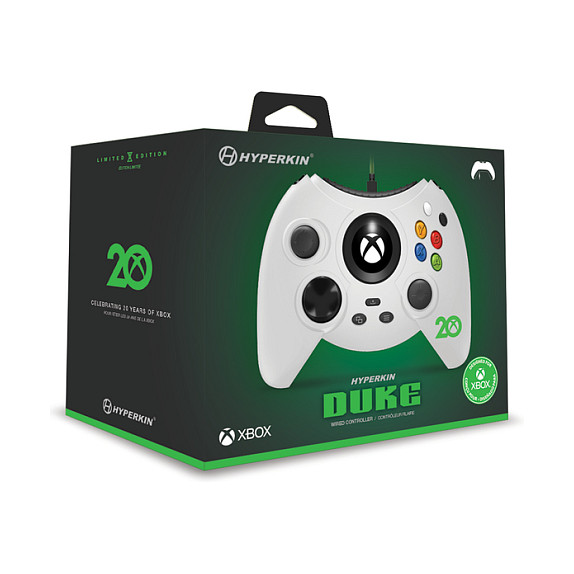 Kontroller për Xbox Hyperkin Duke Wired – Bardhë thumbnail 4