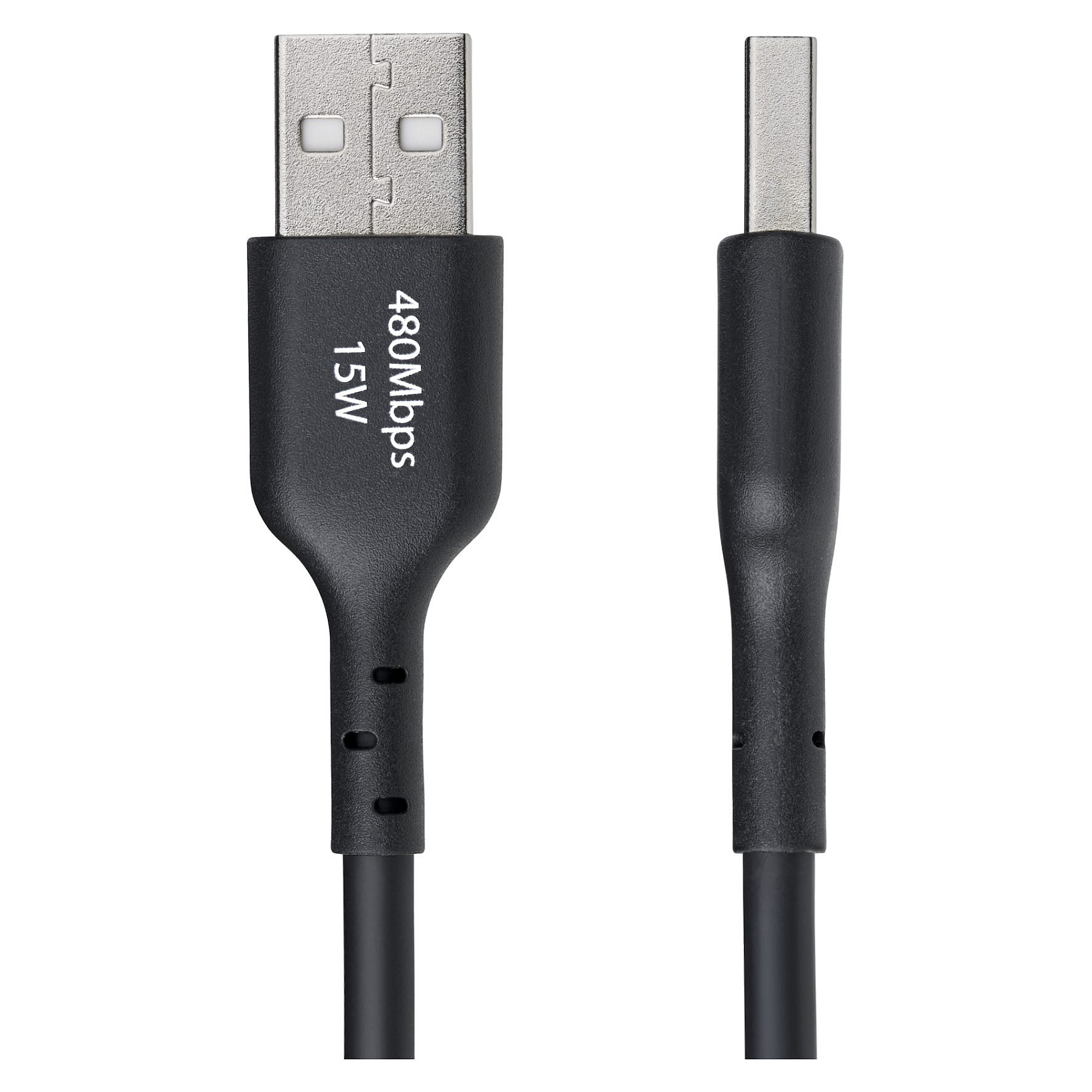 Kabllo StarTech.com USB2AC3MNC, USB-A në USB-C, USB 2.0, 480 Mbps, 15 W, 3 m - Zezë 2